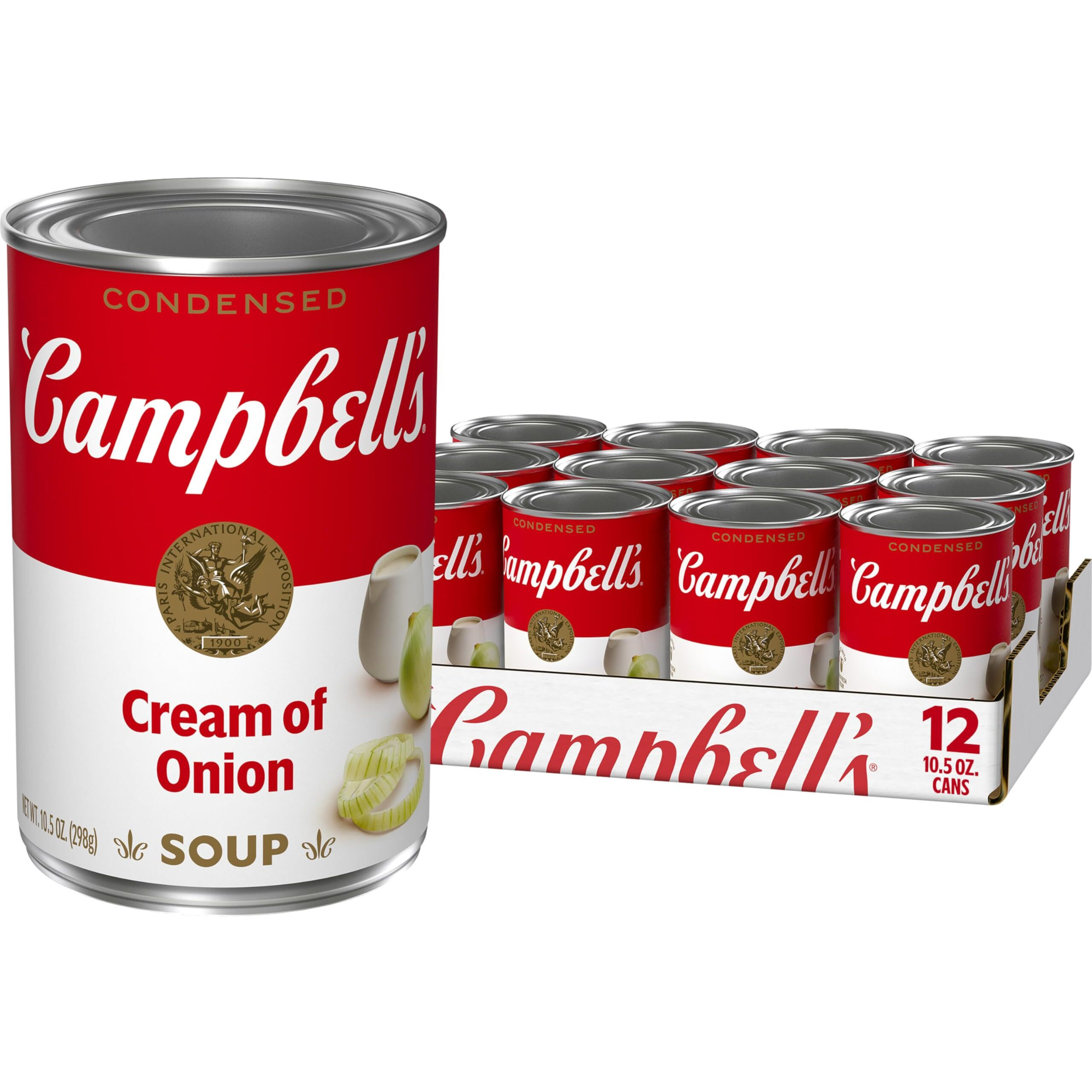 Campbell's Condensed Cream Of Onion Soup, 10.5 Oz Can (12 Pack)