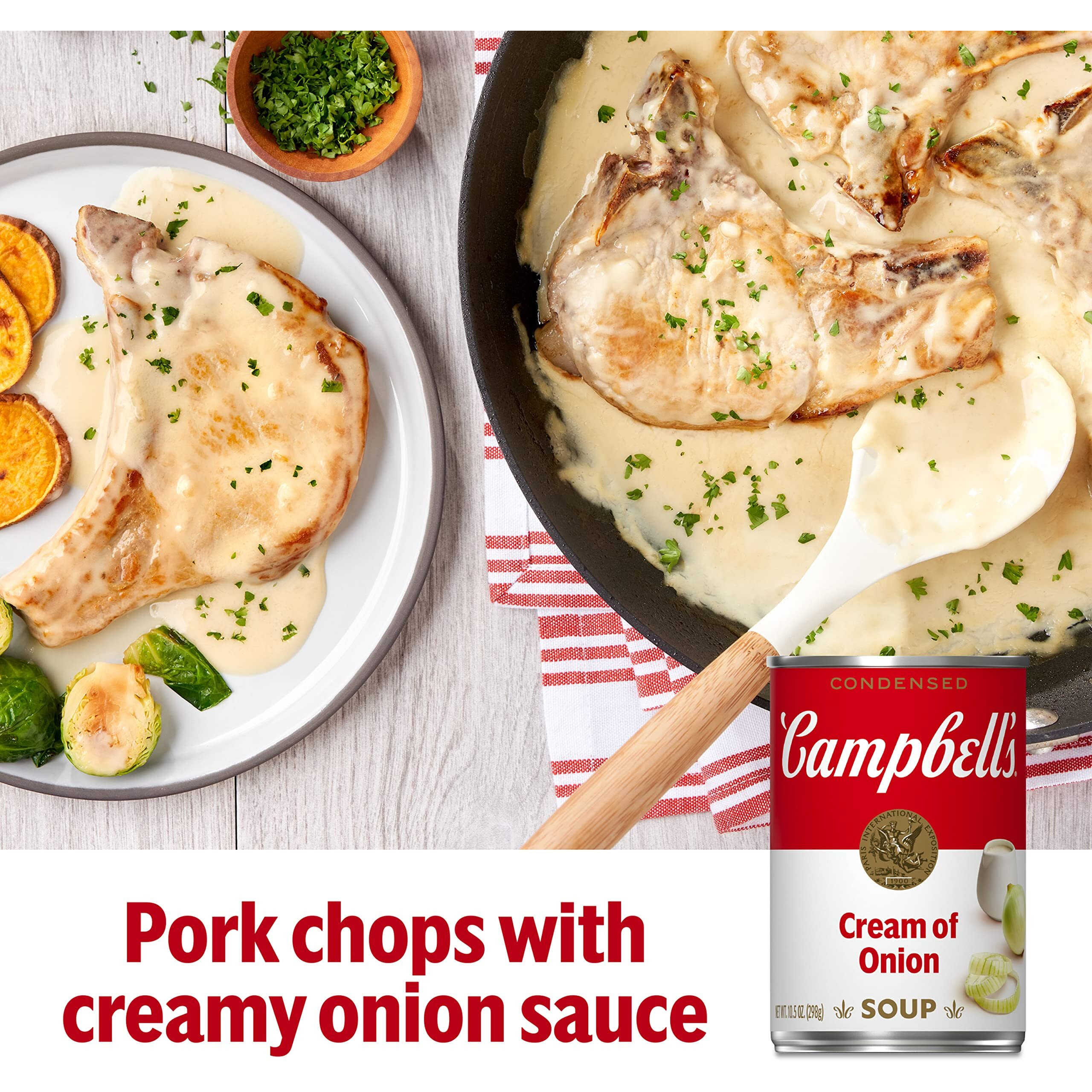 Campbell's Condensed Cream Of Onion Soup, 10.5 Oz Can (12 Pack)
