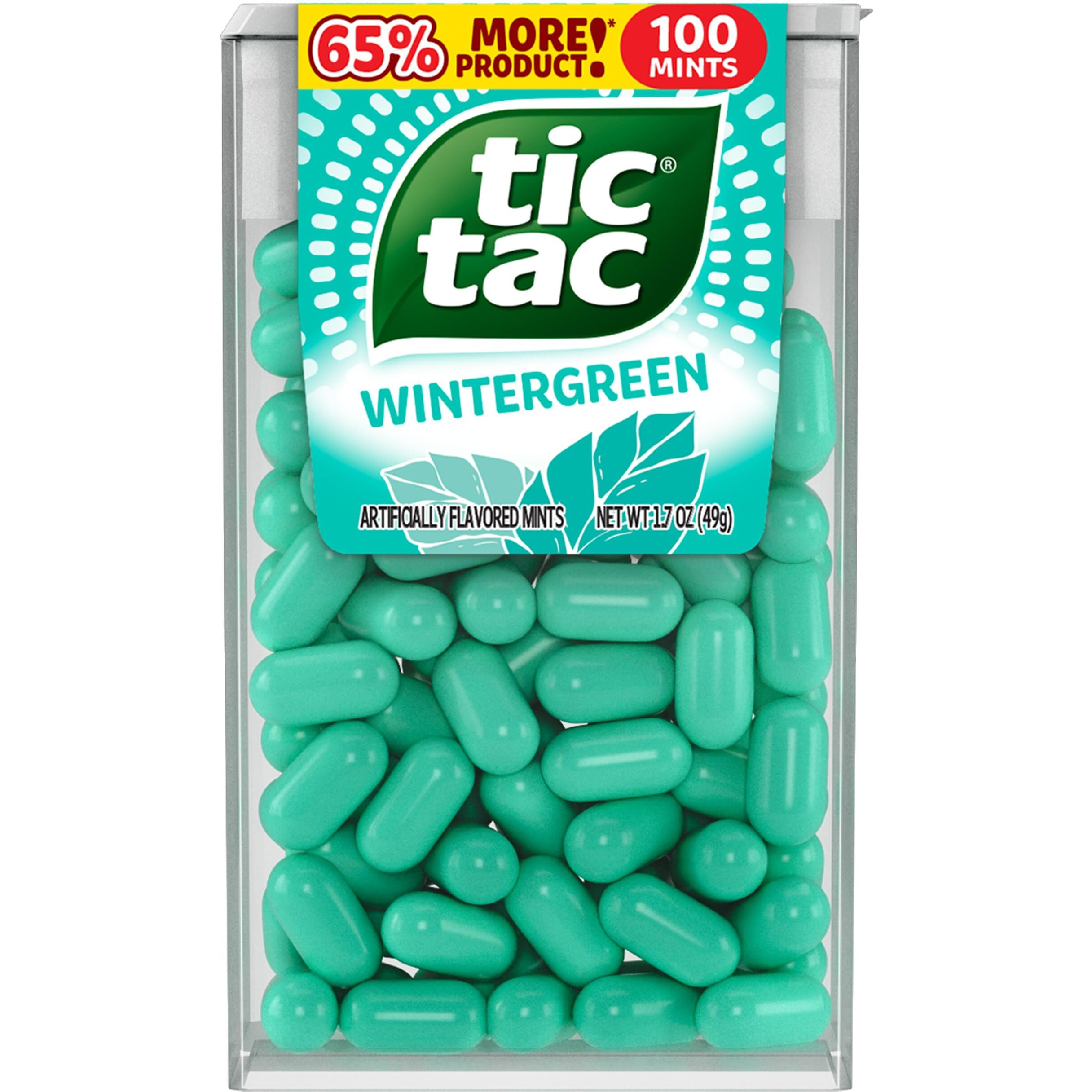 Tic Tac Wintergreen Breath Mints, Bulk 12 Pack, On-The-Go Refreshment, 1.7 Oz Each