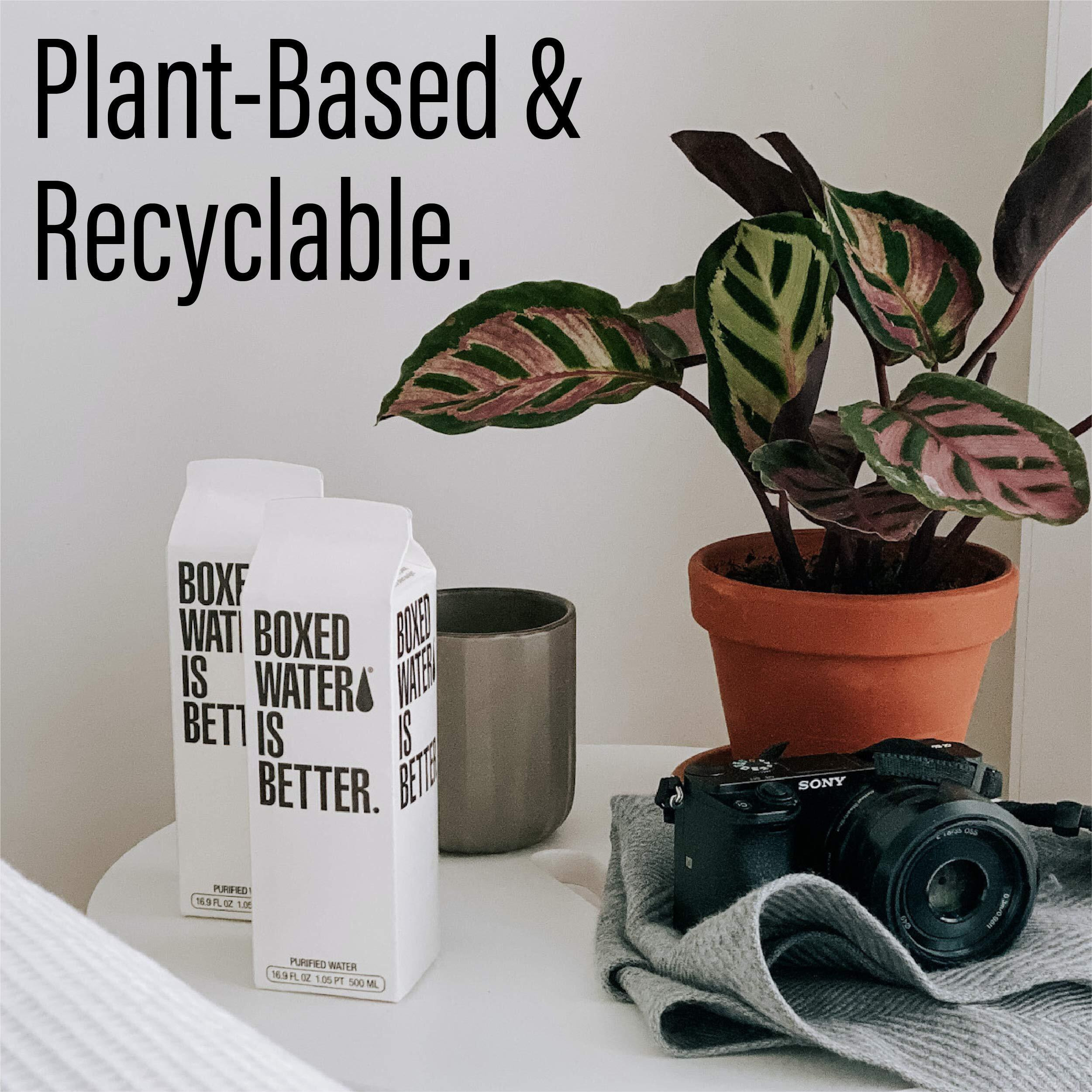 Boxed Water 16.9 Oz. (12 Pack) - Purified Drinking Water In 92% Plant- Based Boxes - 100% Recyclable, Bpa-Free, Refillable/Reusable Cartons - More Sustainable Than Plastic Bottled Water