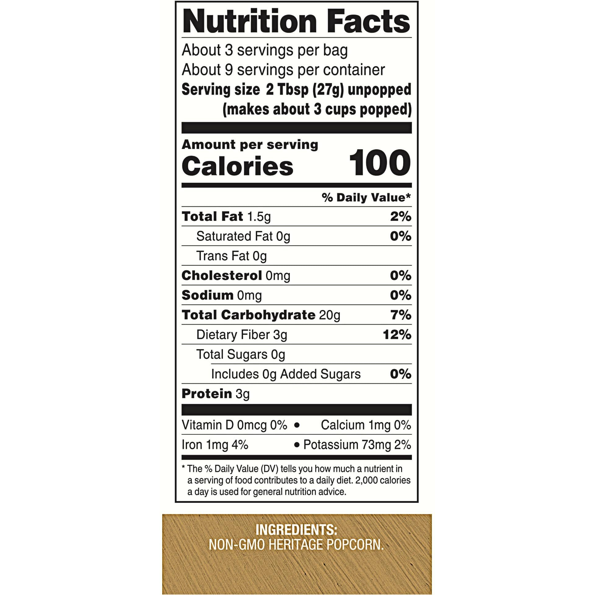 Black Jewell Gourmet Popcorn, Healthy Popcorn Snack, No Salt No Oil, 8.7 Ounces (Pack Of 6)