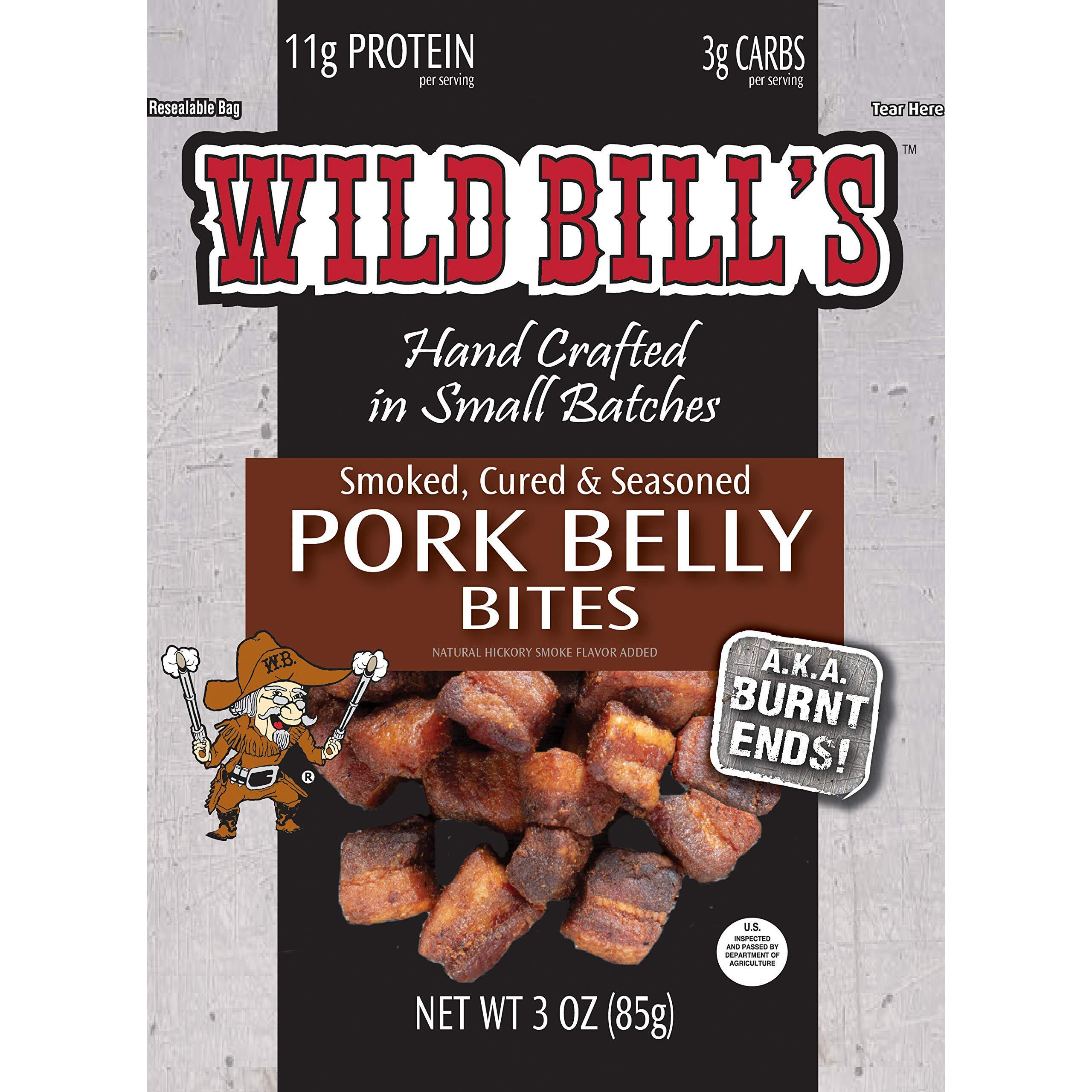 Wild Bills Pork Belly Bites 3 Ounce Pack (3 Count)