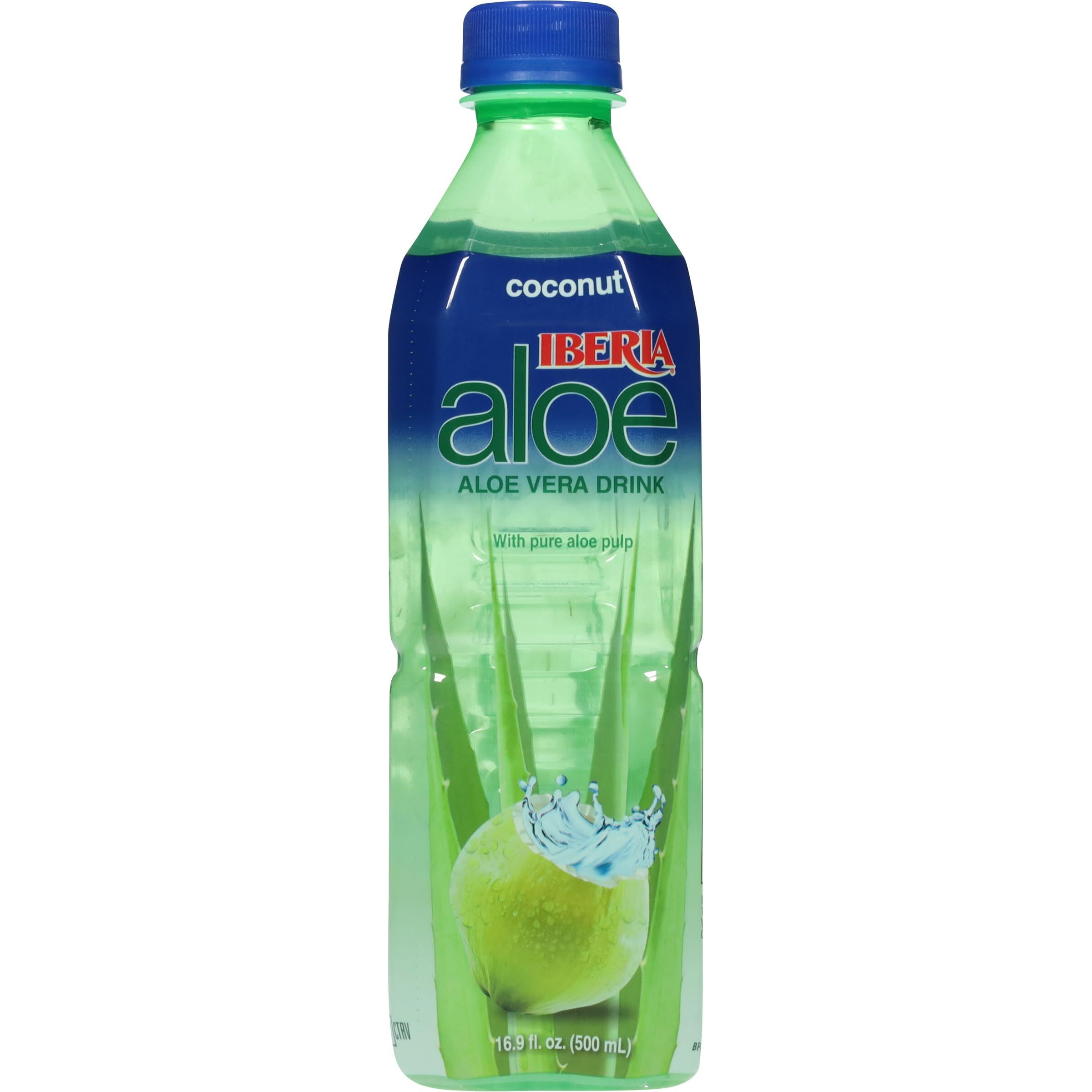 Iberia Aloe Vera Juice Drink, Coconut, 16.9 Fl Oz (Pack Of 8)