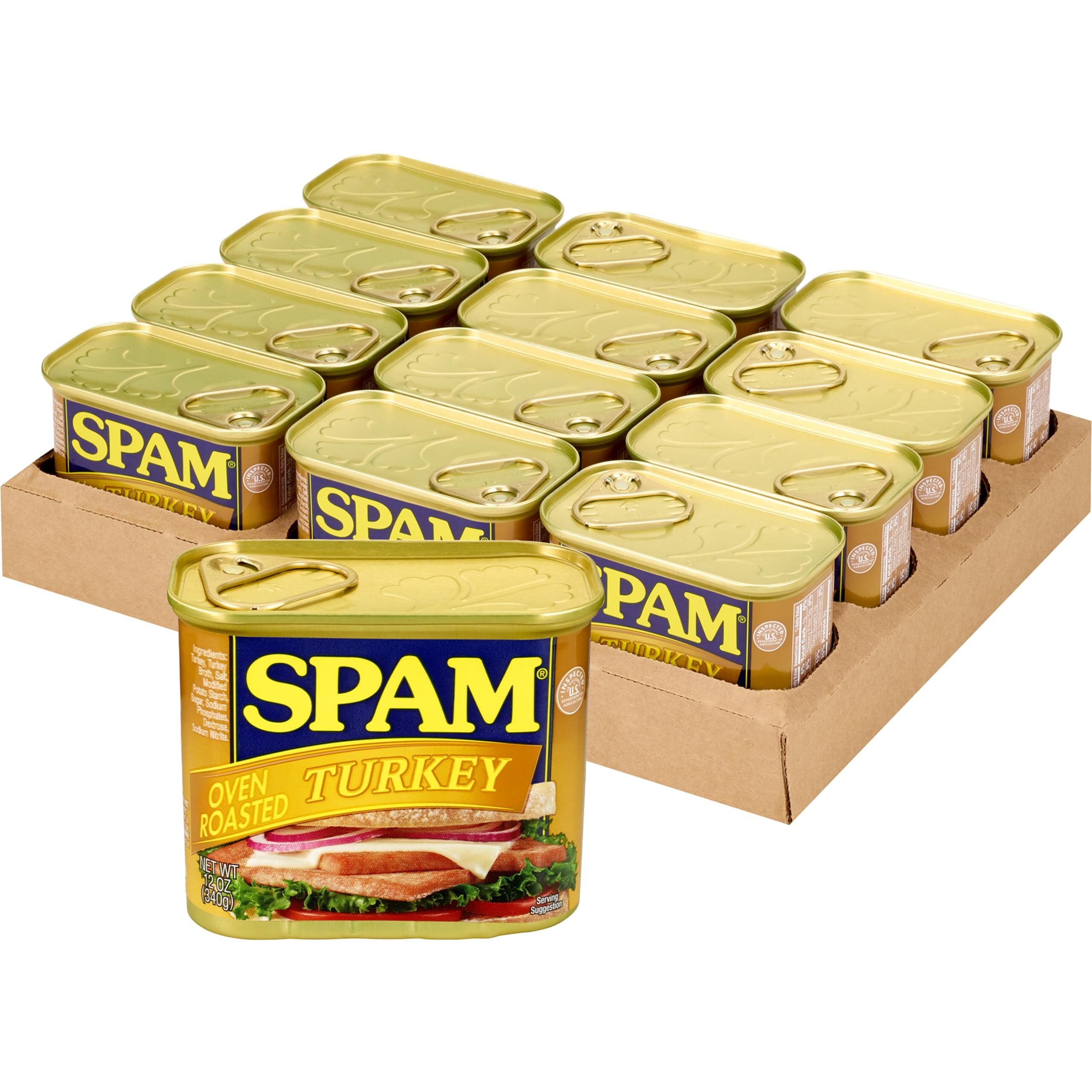Spam Oven Roasted Turkey, 12 Ounce (Pack Of 12)