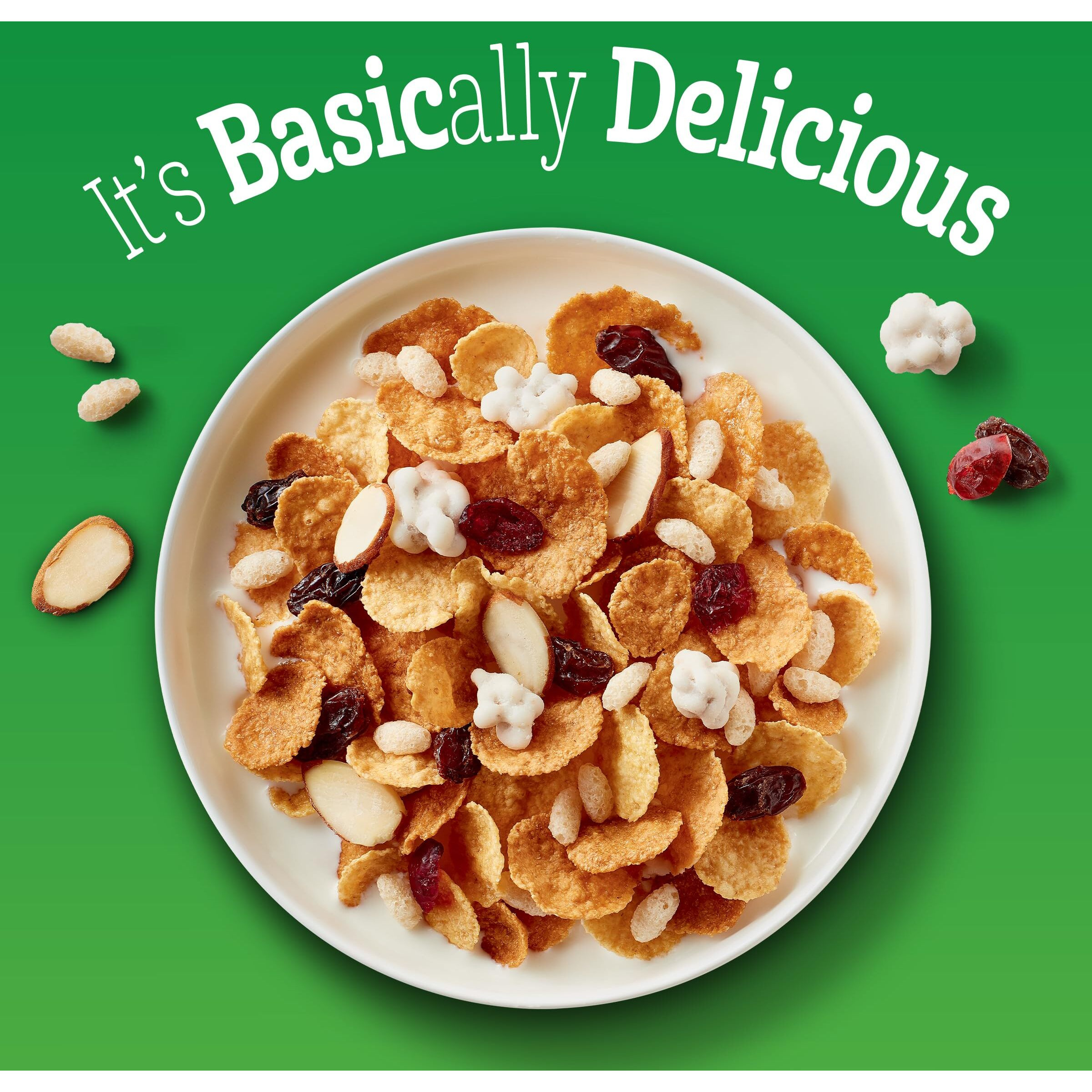 Basic 4 Heart Healthy Cereal, Fruit And Nut Fiber Cereal With Whole Grain, 19.8 Oz (Pack Of 6)