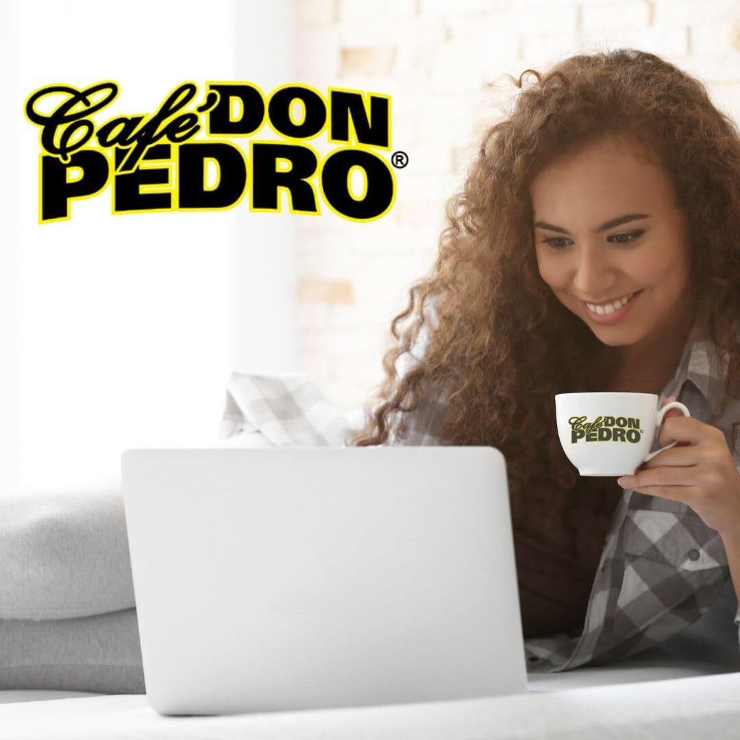 (6-Pack) Cafe Don Pedro American Roast Naturally Low Acid Coffee - Large Can For Coffee Lovers With Sensitive Stomachs - Delicious, Smooth Flavor, Medium Roast Stone Ground Coffee Total Of 12.94 Lbs Of Reduced Acidity Coffee