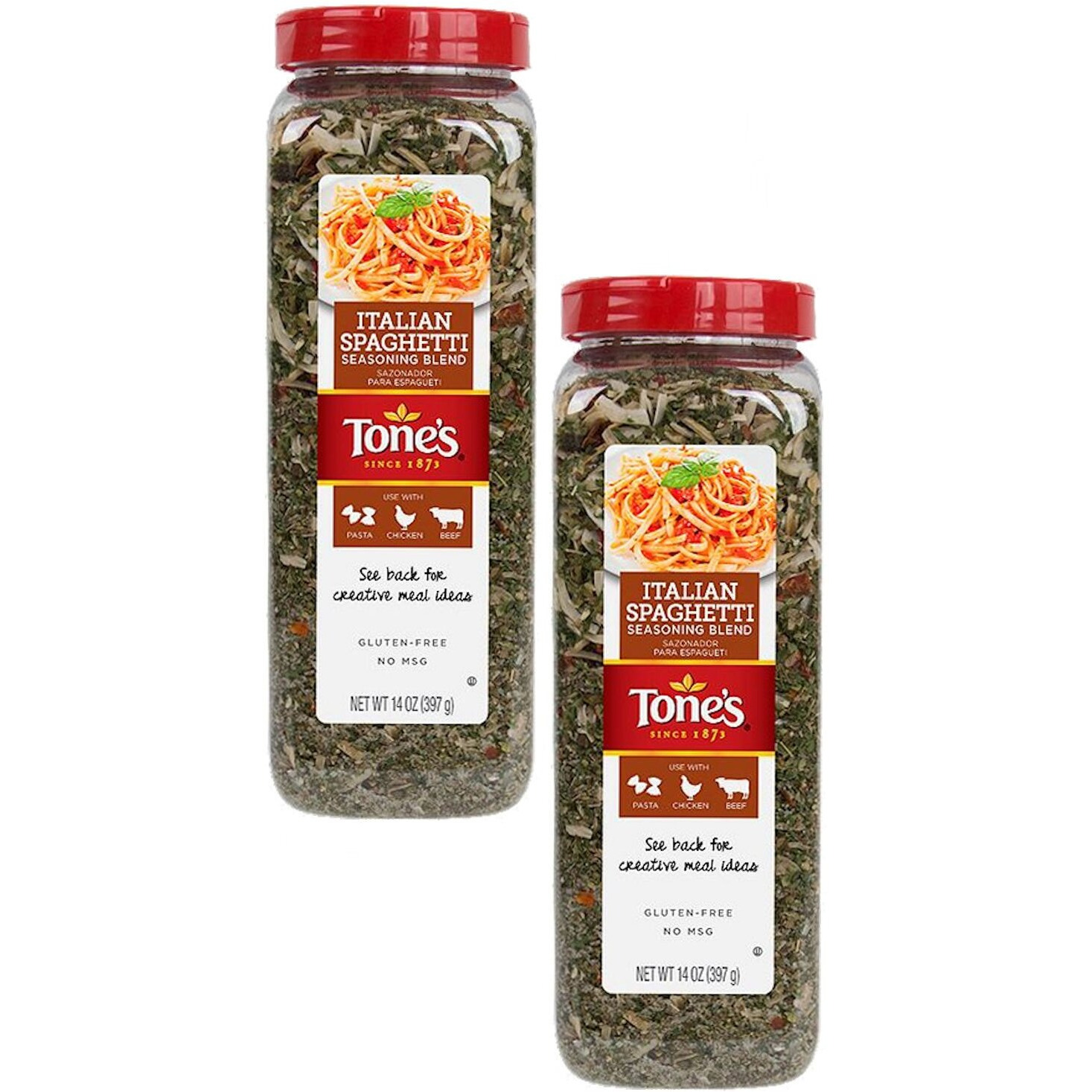 Tone's Italian Spaghetti Seasoning Blend (14 Ounce) (Pack Of 2)