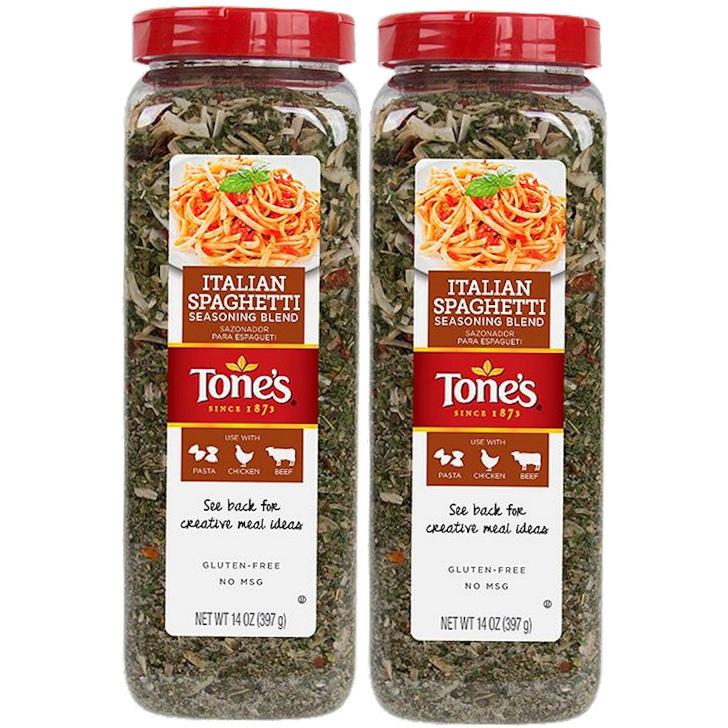 Tone's Italian Spaghetti Seasoning Blend (14 Ounce) (Pack Of 2)