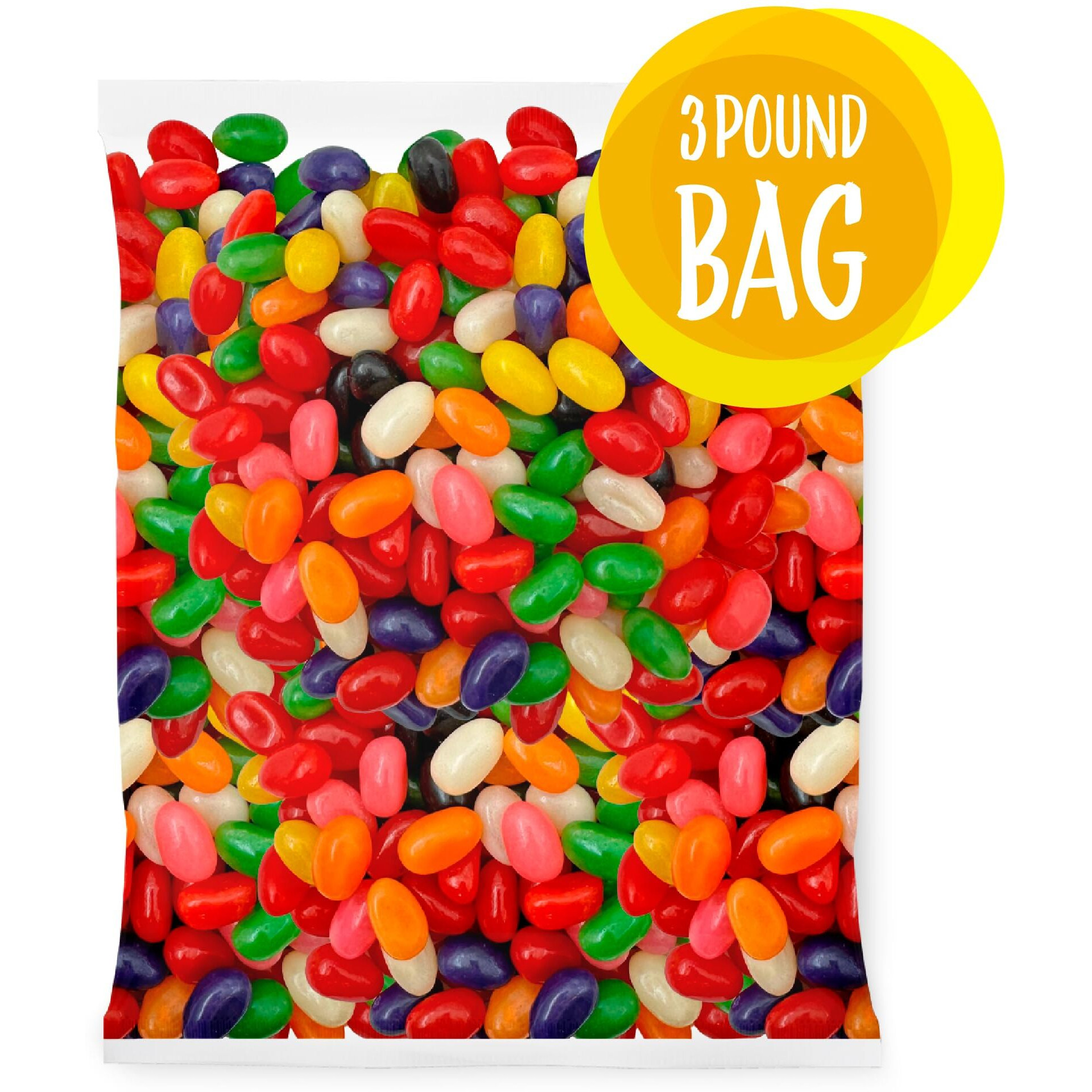 Jelly Beans Assorted Flavors Classic Candy - 3-Pound Bag