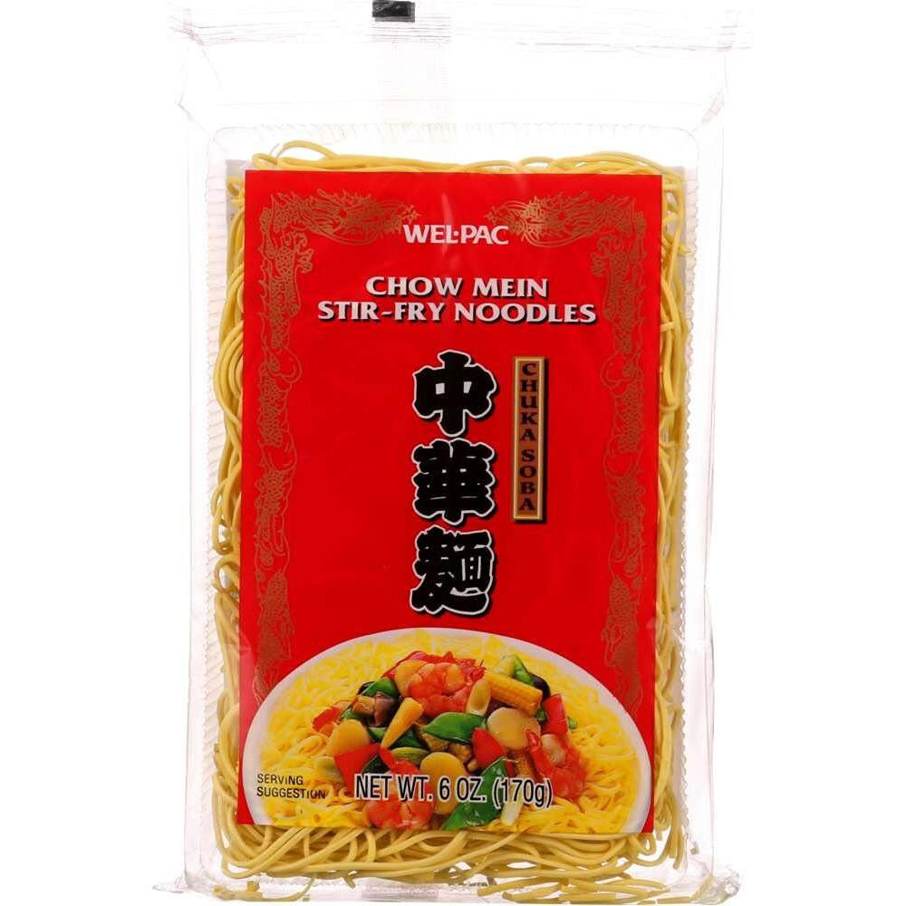 Welpac Chow Mein Stir-Fry Noodles, 6 Ounce (Pack Of 12)