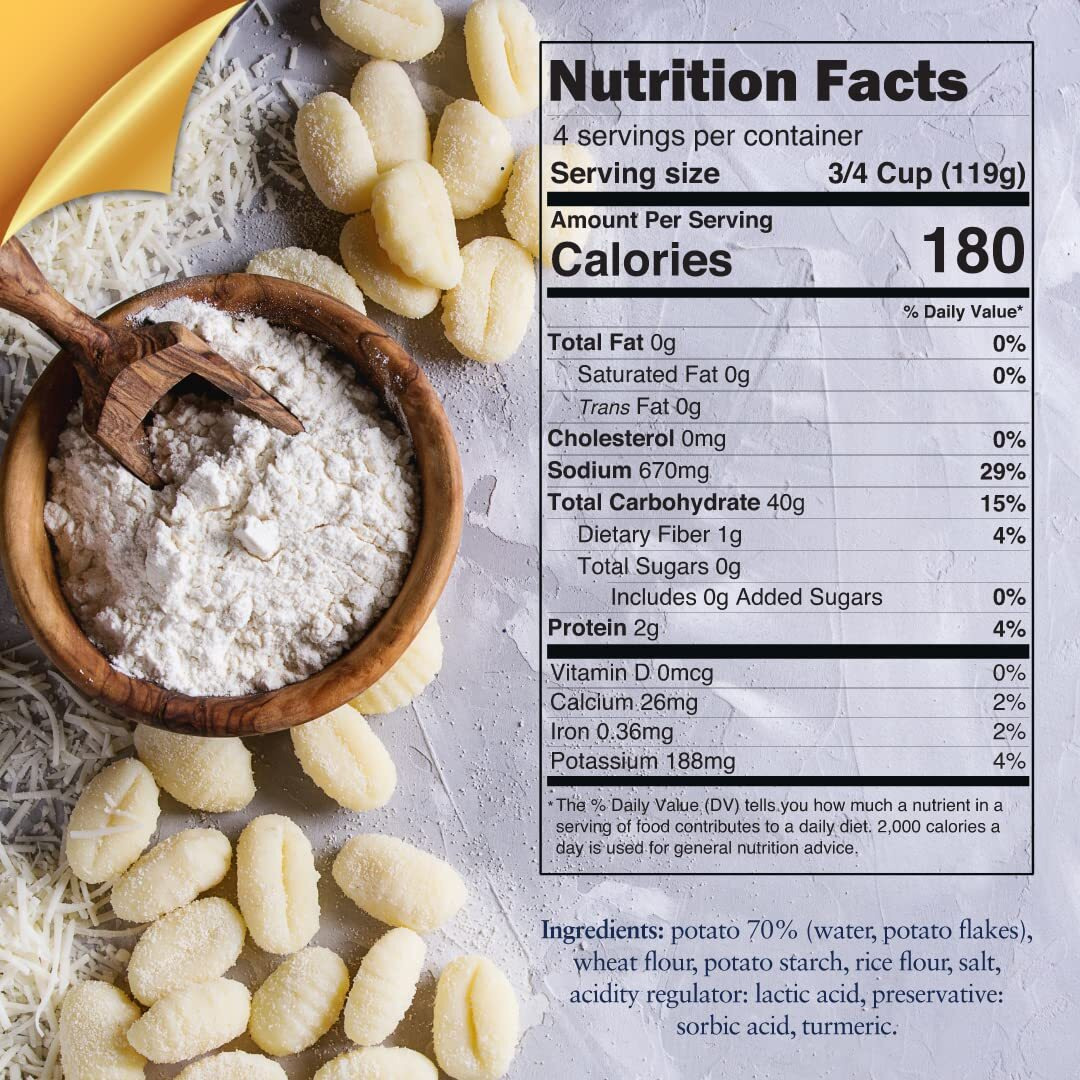 12 Pack, Potato Gnocchi, Cooks In 2-3 Minutes, Shelf Stable, Mariella 12 Pack X 1 Lb (12 Pack)