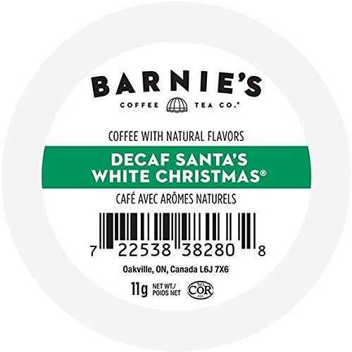 Barnie's Coffee Decaf Santa's White Christmas 24 Ct