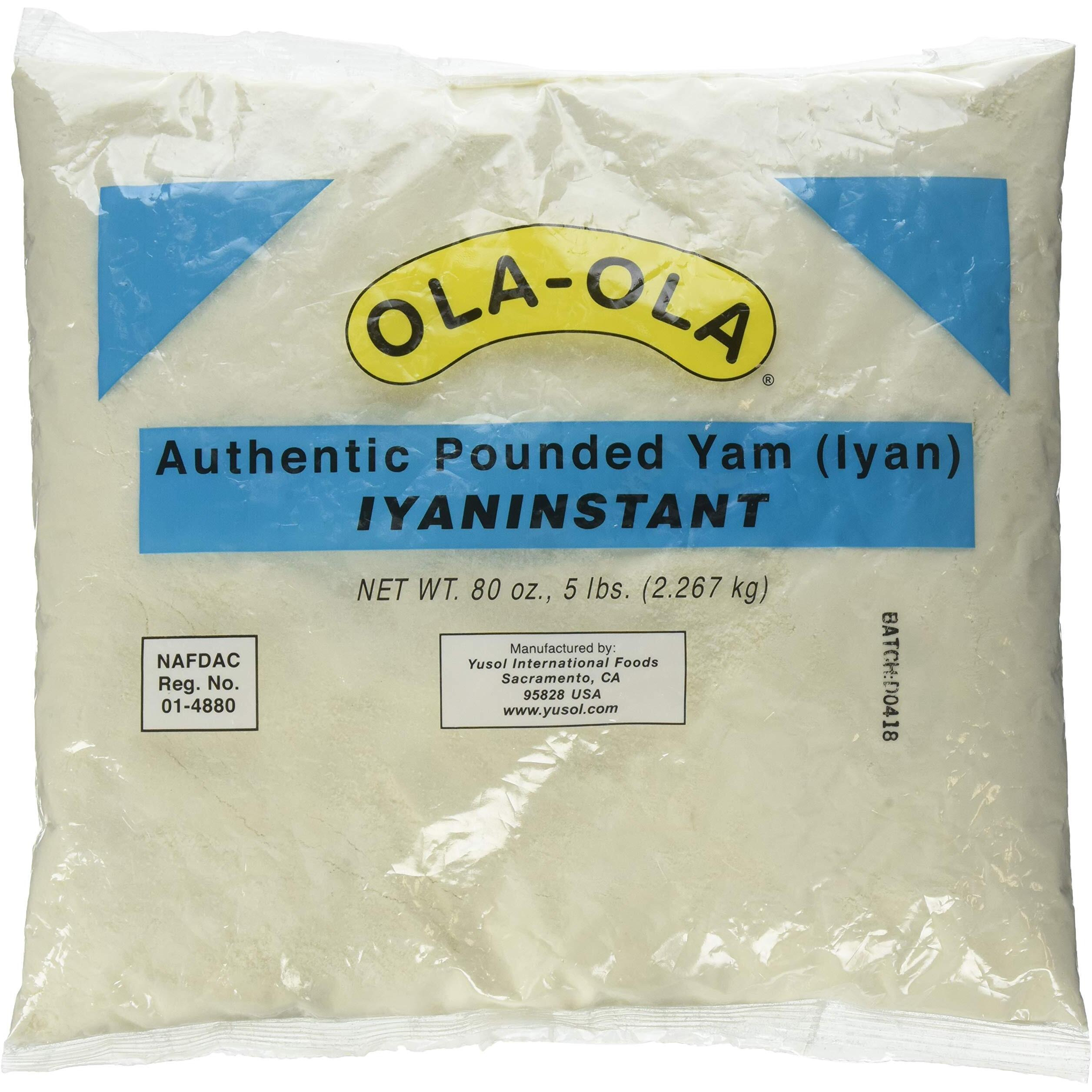 Ola Ola Authentic Pounded Yam Iyan Instant 5Lbs