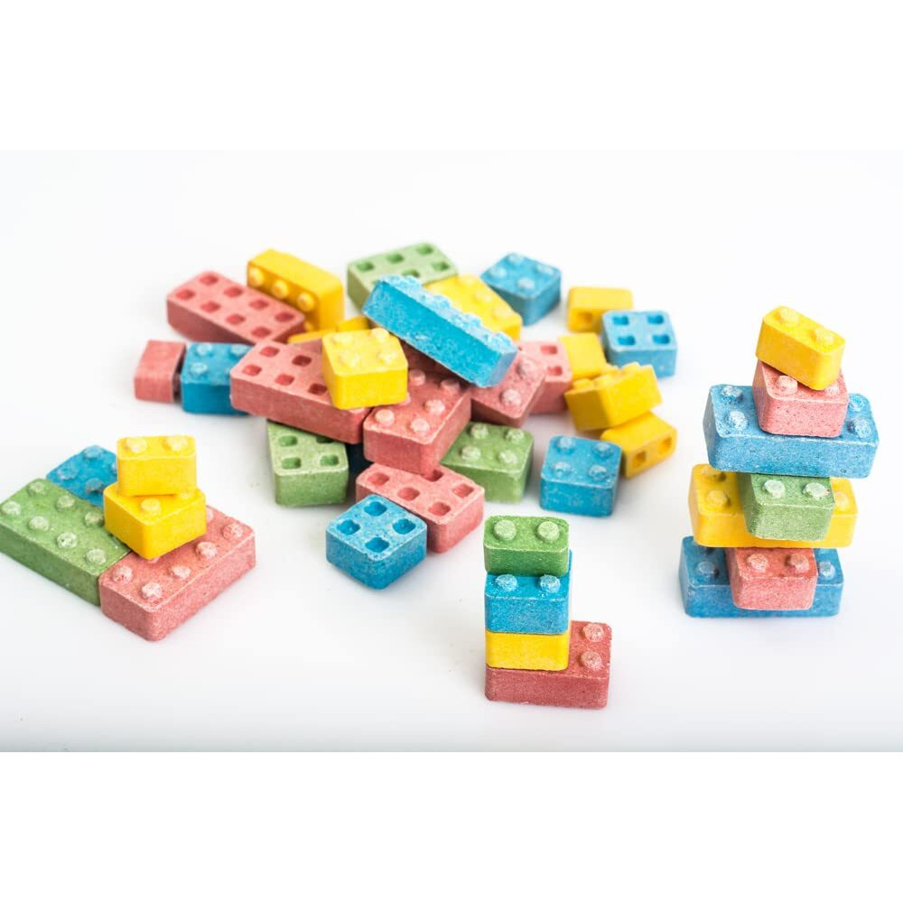 Building Blocks Candy - 3 Pound Bag - Building Block Candies - Candy Bricks Assorted Flavors - Edible Blocks Assortment