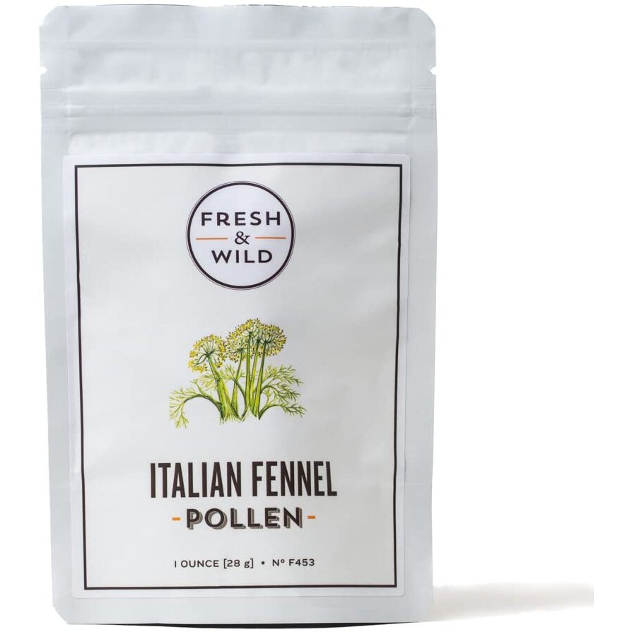 Fresh & Wild | Wild Italian Fennel Pollen | Vegan, Gluten-Free | Great With Rice, Pasta, Risotto, Marinades, Meat & Fish, Or Even Sauces | 1 Oz | Gourmet, Chef-Inspired Ingredients