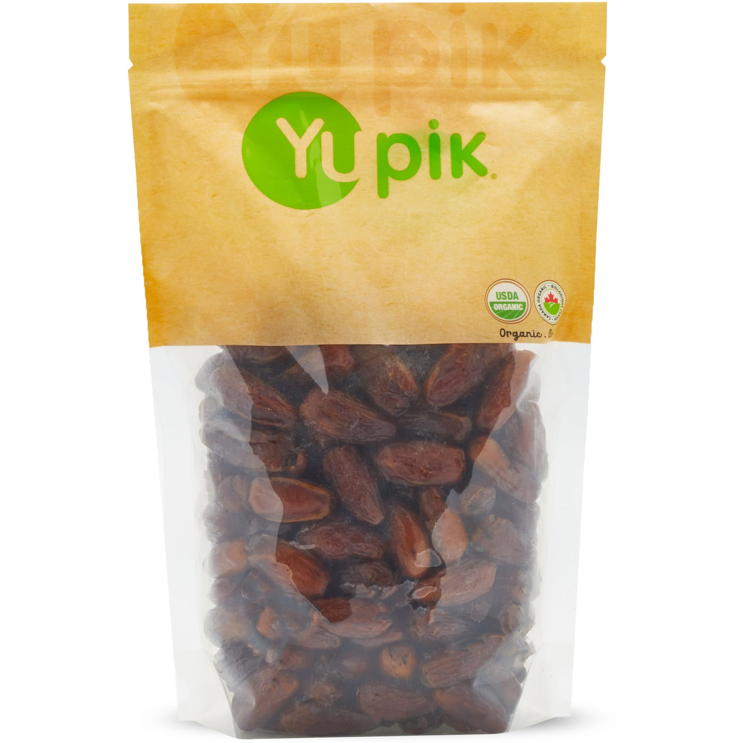 Yupik Organic Deglet Nour Pitted Dates, 2.2 Lb, Non-Gmo, Vegan, Gluten-Free, Kosher, Dried Fruits, No Pits, No Added Sugar, Source Of Fiber, Healthy Snacks, Ideal For Baking, Topping & Inclusions