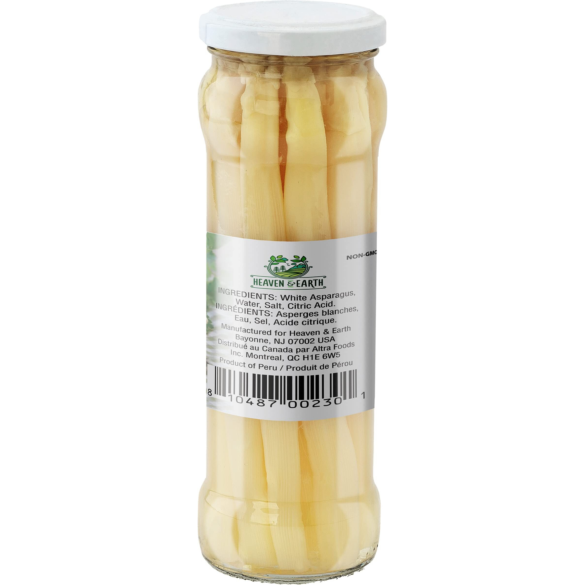 Heaven & Earth White Asparagus Spears 12.5Oz (6 Pack) | All Natural, Zero Fat, Low Calorie, Perfect For Snacking