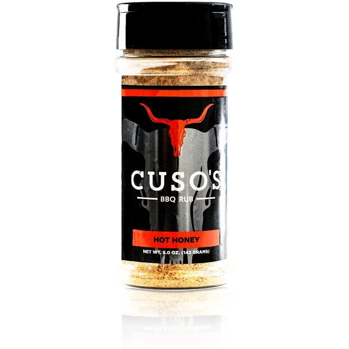 Cuso Cuts Great Tasting Hot Honey Bbq Seasoning Rub - Contains All Natural Ingredients - Spices & Rubs For Grill, Bbq & Marinade - Best Bbq Rubs For Smoking - 1 Count Bbq Rub Seasoning