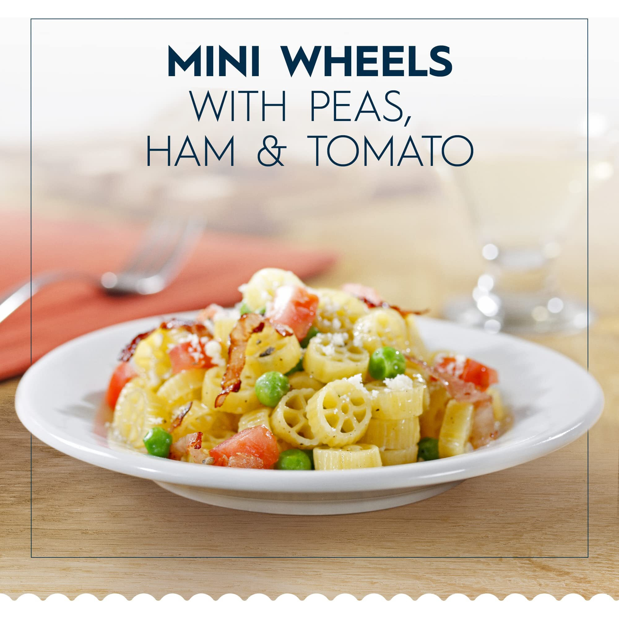 Barilla Mini Wheels Pasta, 16 Oz. Box (Pack Of 12) - Non-Gmo Pasta Made With Durum Wheat Semolina - Kosher Certified Pasta