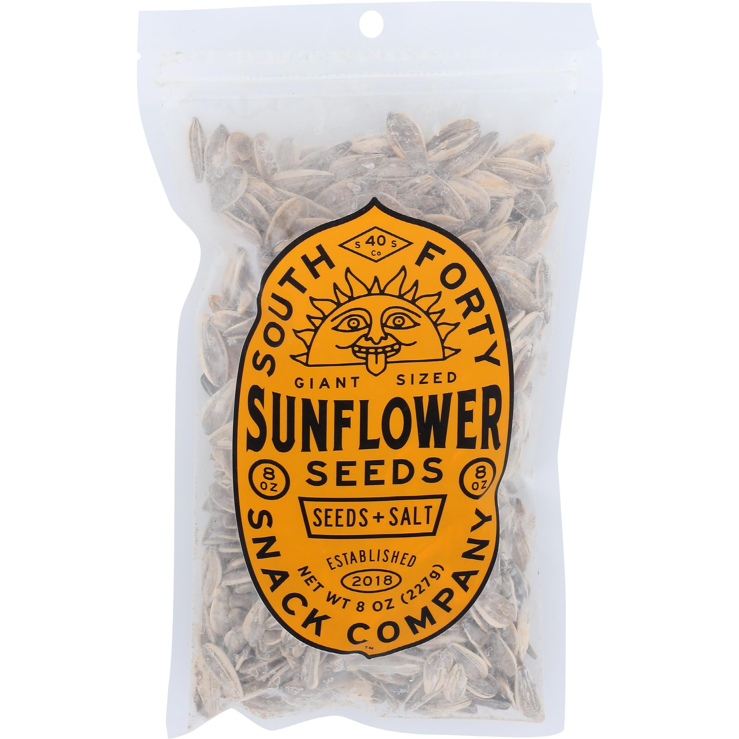 South 40 Snacks Giant Sunflower Seeds With Salt, 8 Oz