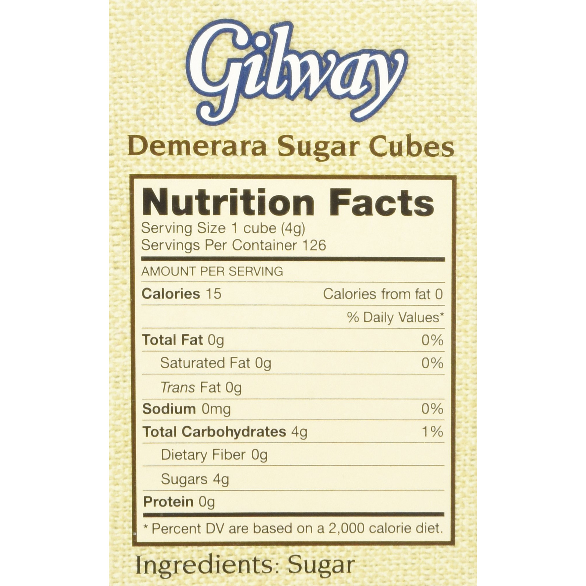 Gilway Demerara Sugar Cubes , 1.50 Ounce (Pack Of 2)