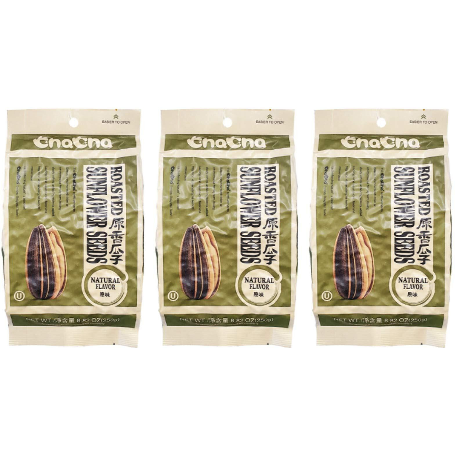Chacha Natural Roasted Sunflower Seeds (3 Pack, Total Of 750G)