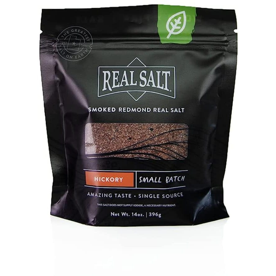 Redmond Real Salt Hickory Smoked Salt, 14 Oz Pouch