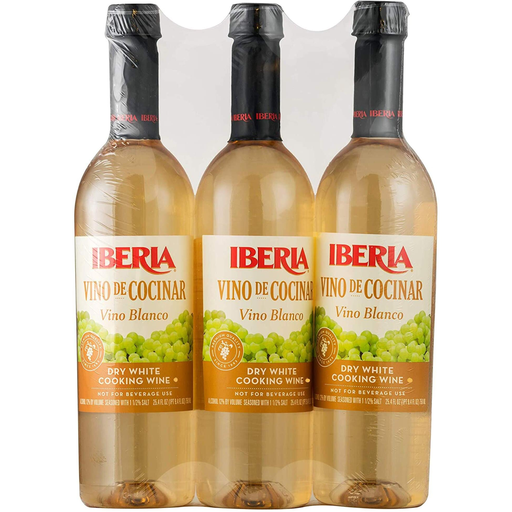 Iberia Dry White Cooking Wine, 25.4 Oz (Pack Of 3)