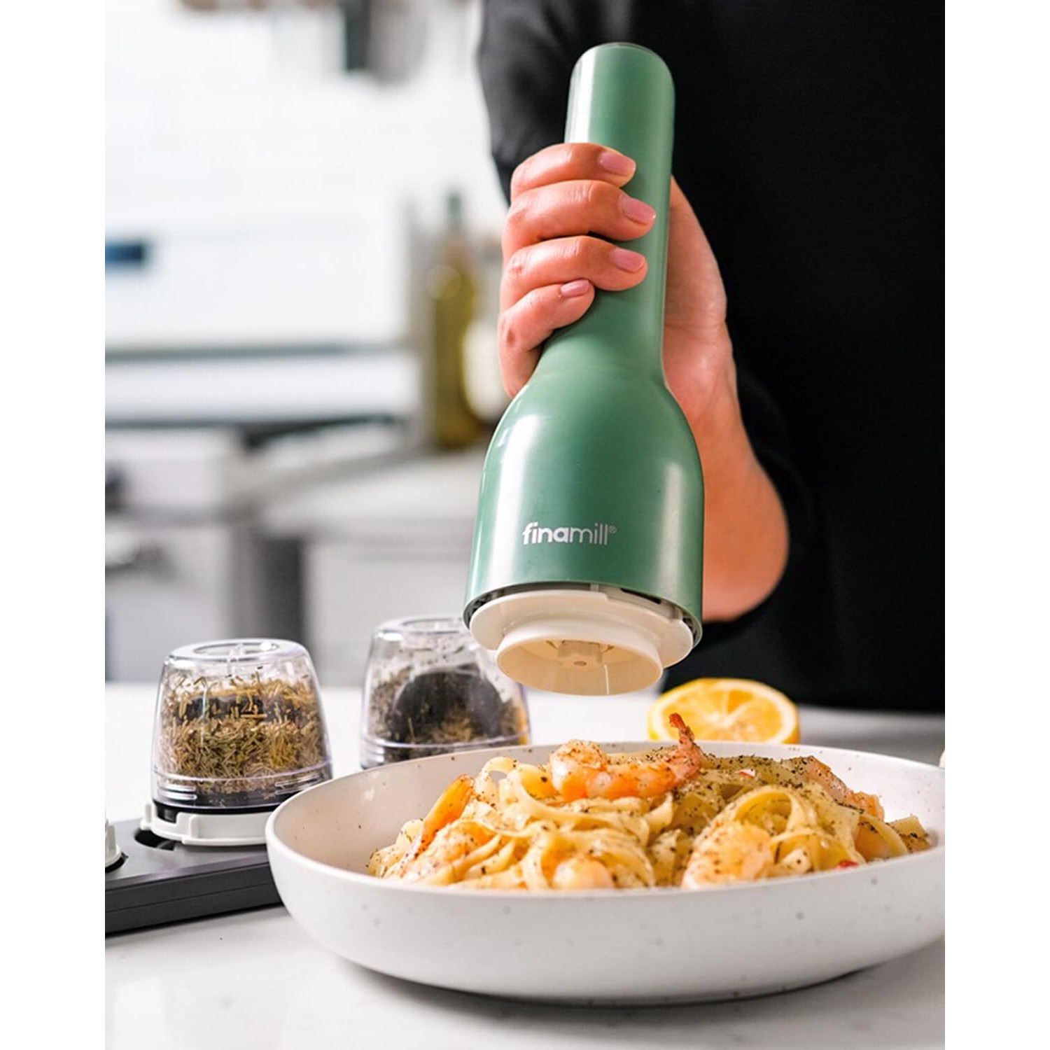 Finamill Interchangeable Spice Pod - Finapod Pro Plus For Everyday Use - Grinds More Than Just Salt & Pepper, Ideal For Cooking Spices And Oily Seeds Like Sesame - 1 Pod