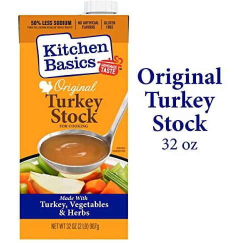 Kitchen Basics Original Turkey Stock, 32 Oz Carton, (Pack Of 12)