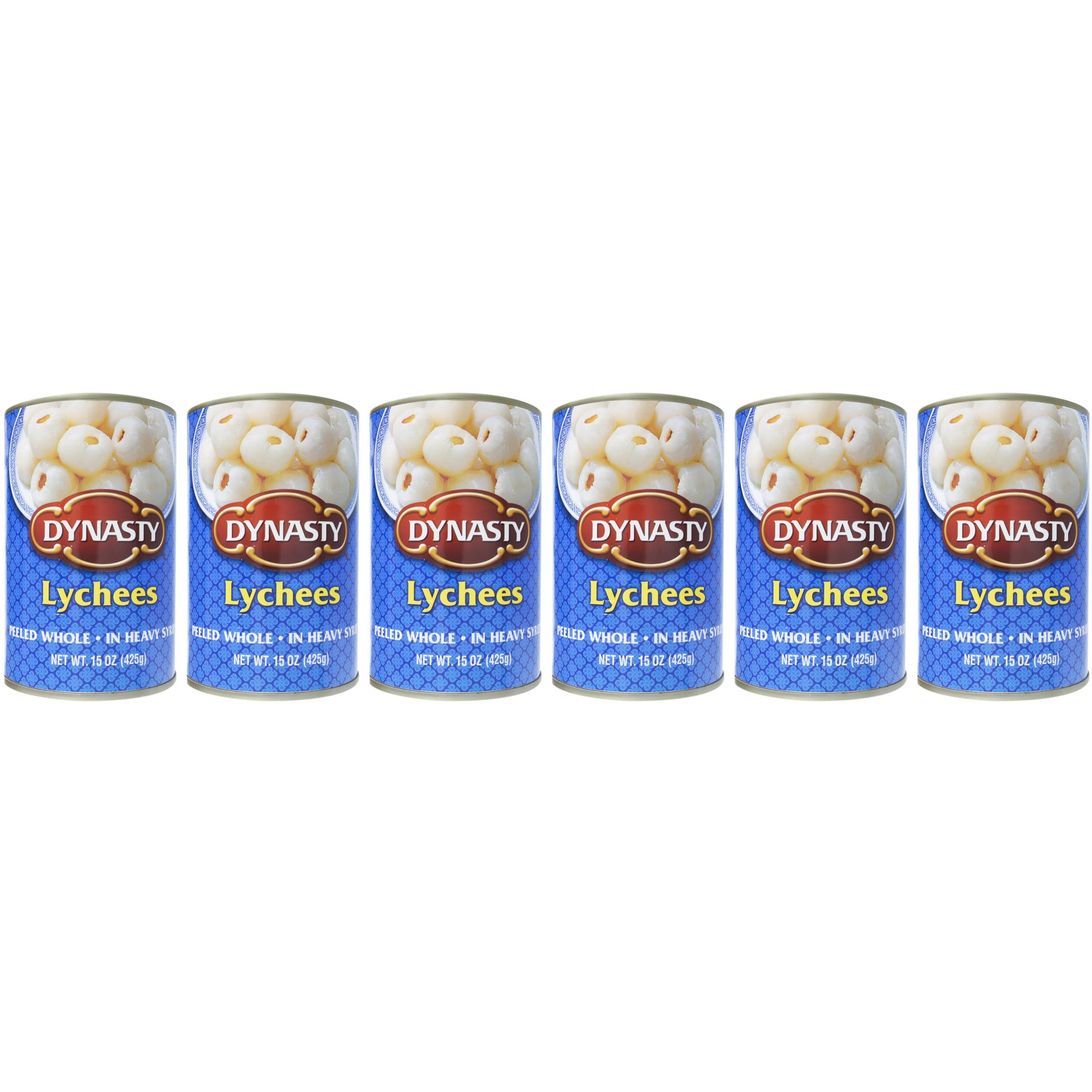 Dynasty Lychee With Syrup, 15 Ounce (Pack Of 6)