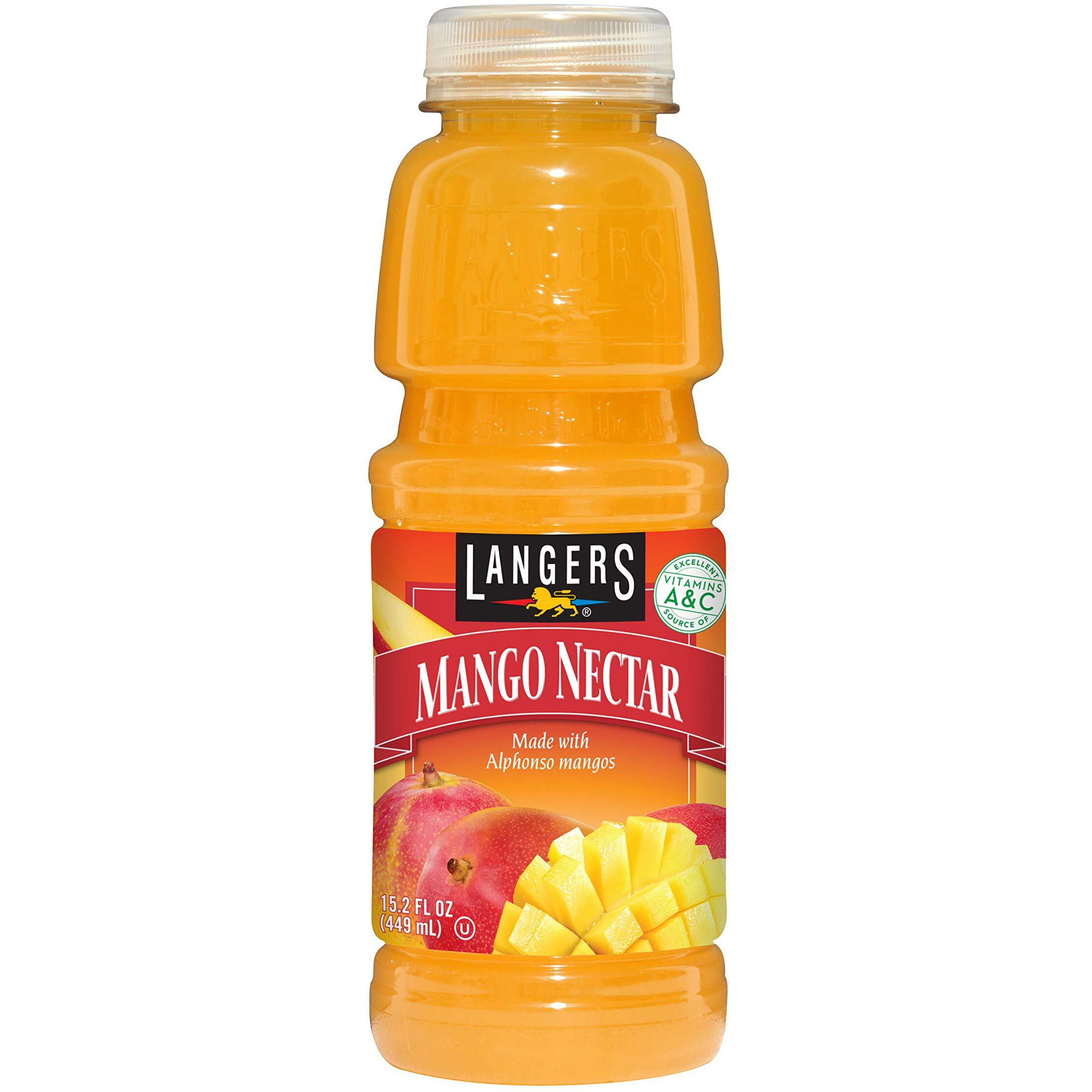 Langers Juice, Mango Nectar, 15.2 Ounce (Pack Of 12)