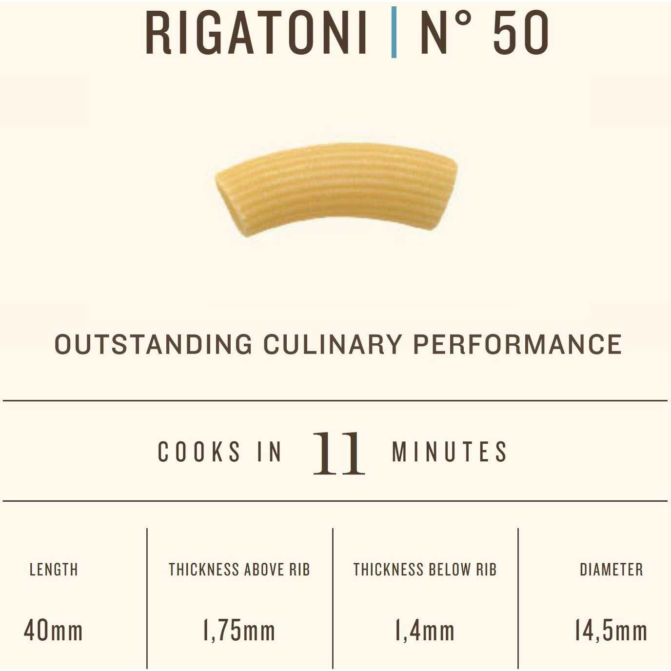 Rummo Gluten Free Rigatoni N.50 - Gluten Free Pasta, Made With Corn & Rice, Rigatoni Pasta Noodles, Pasta From Italy - 12 Ounce (Pack Of 5)