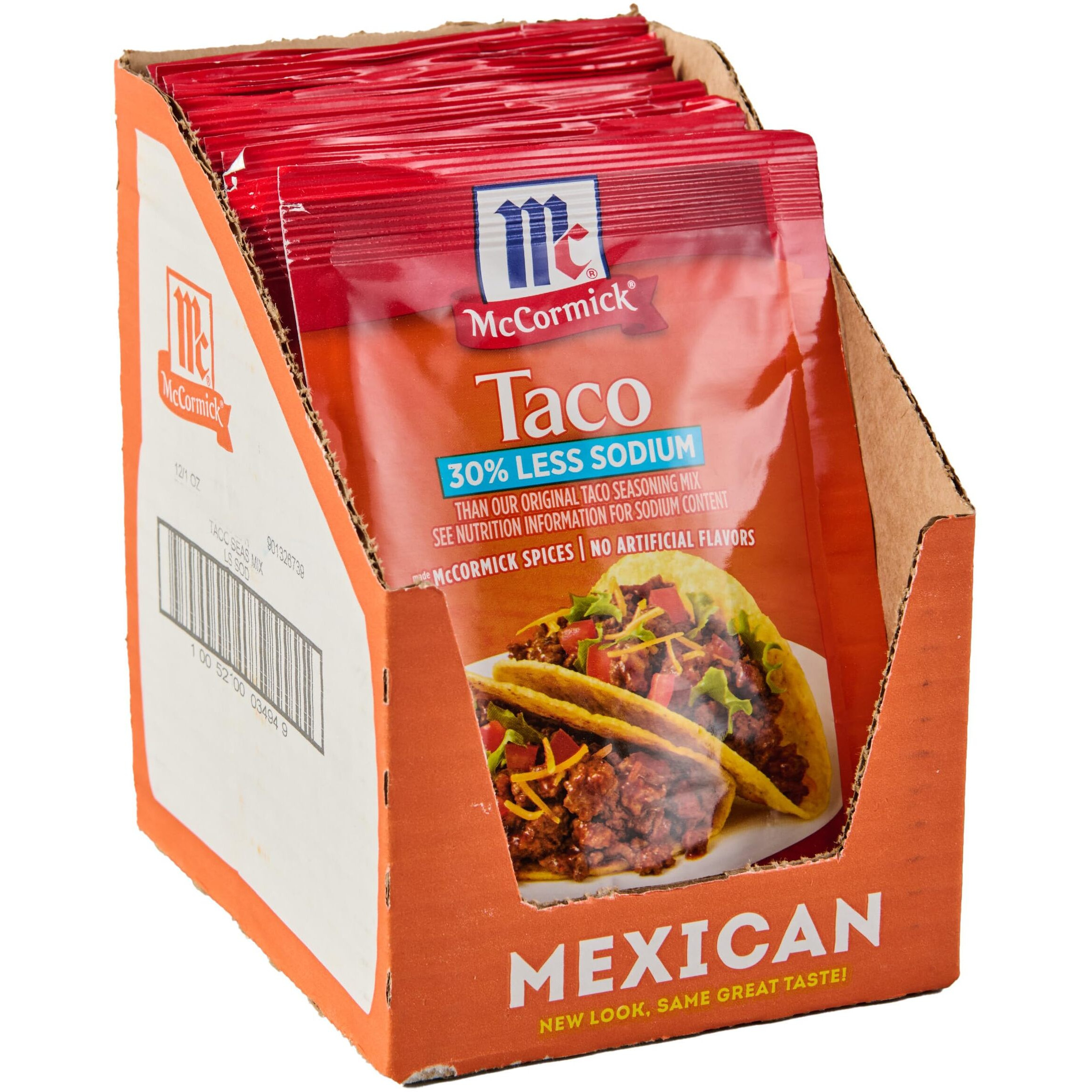 Mccormick 30% Less Sodium Mild Taco Seasoning Mix, 1 Oz (Pack Of 12)