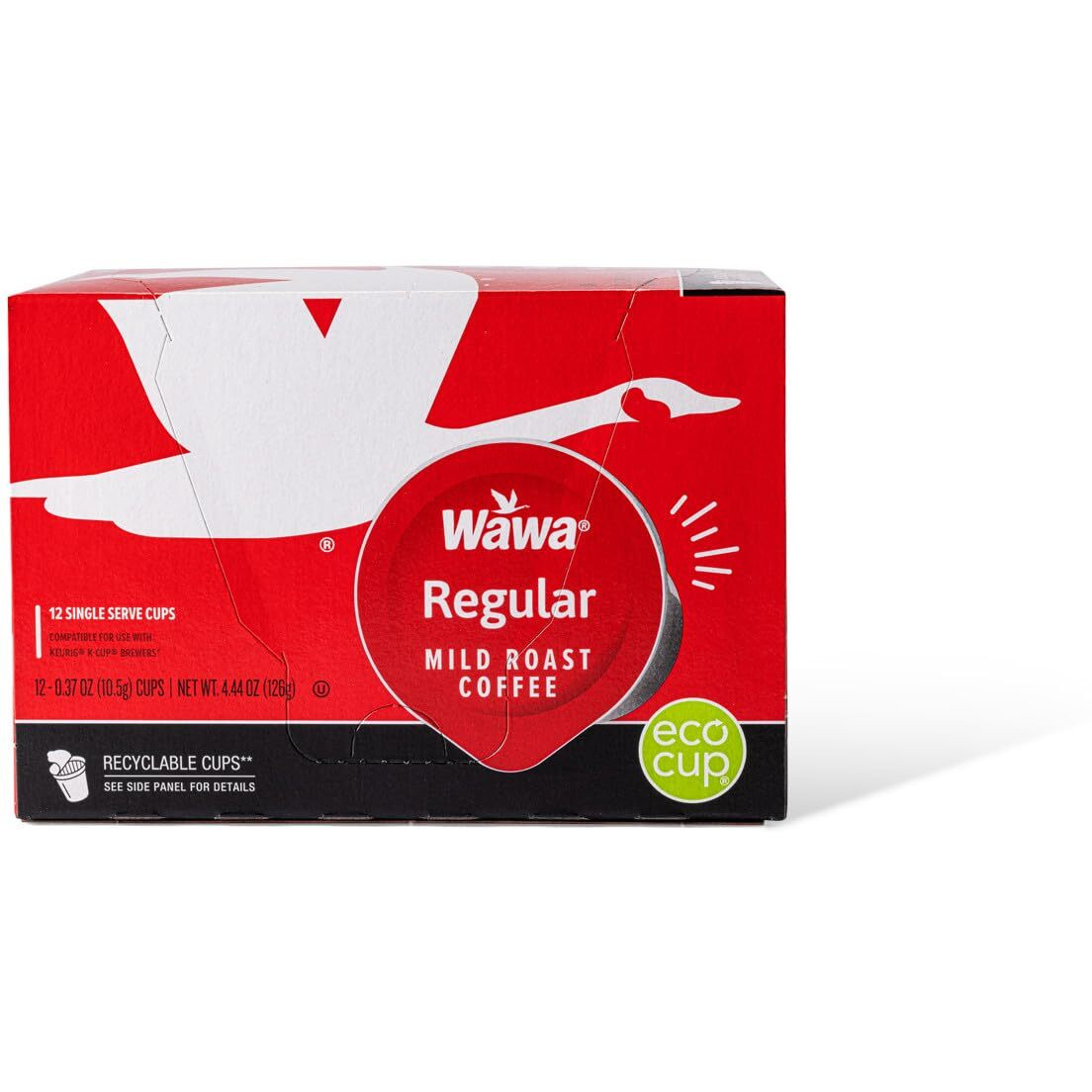Wawa Regular Mild Roast Single Cup Coffee Pods, 1 Box (12 Count)