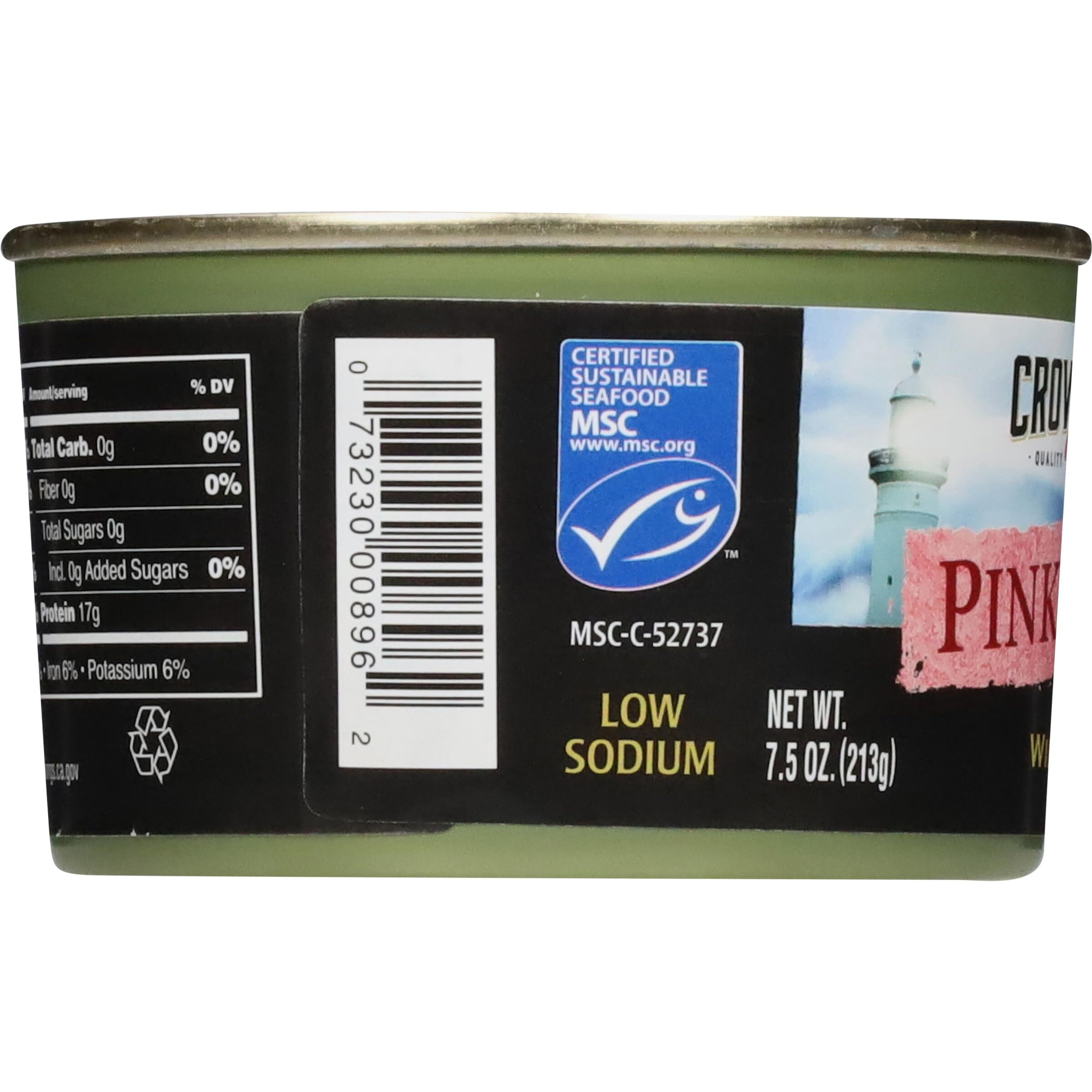 Crown Prince Natural Pink Salmon - Low In Sodium, 7.5-Ounce Cans (Pack Of 12)