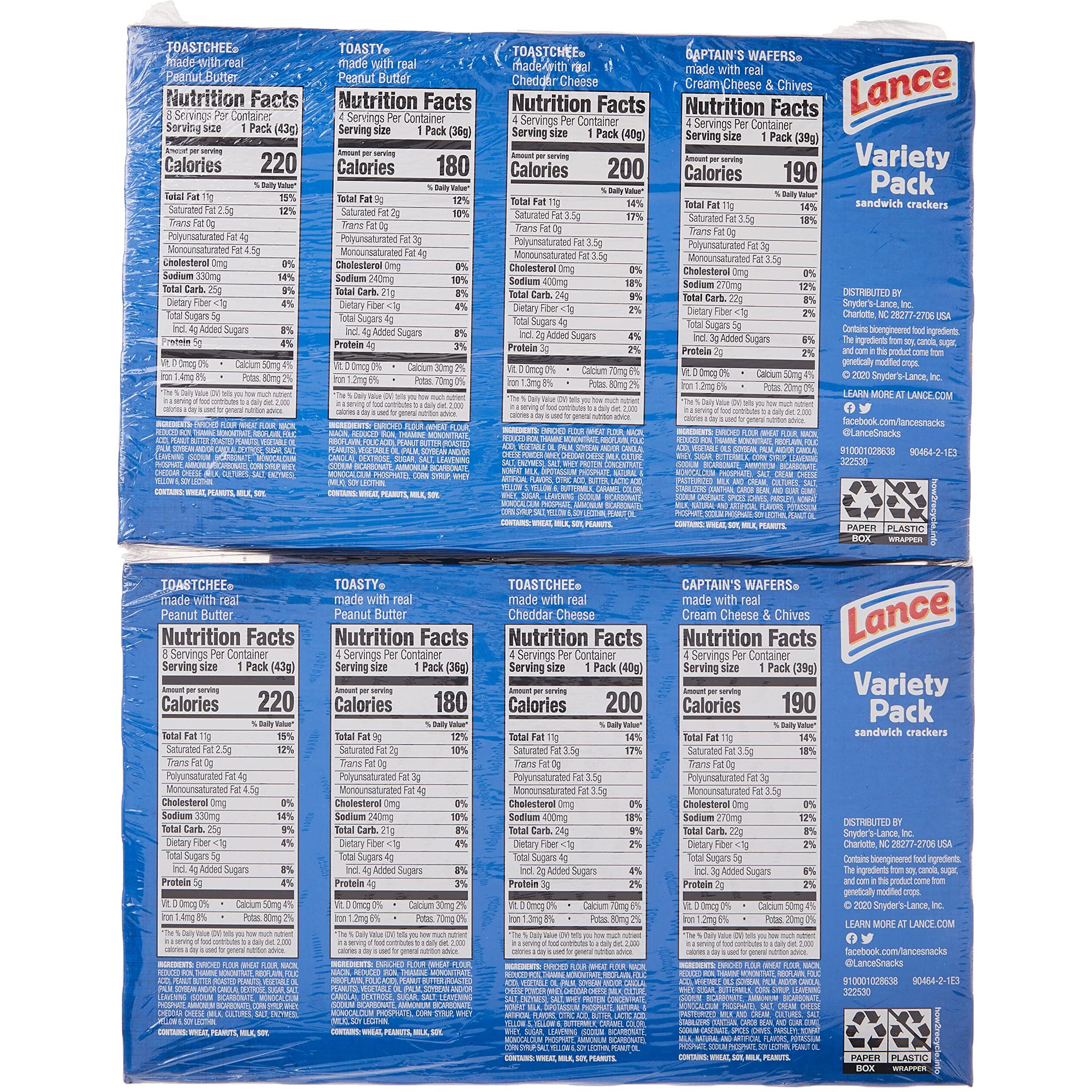 Lance Variety Pack,40 Count, (56.8 Oz Total Weight)