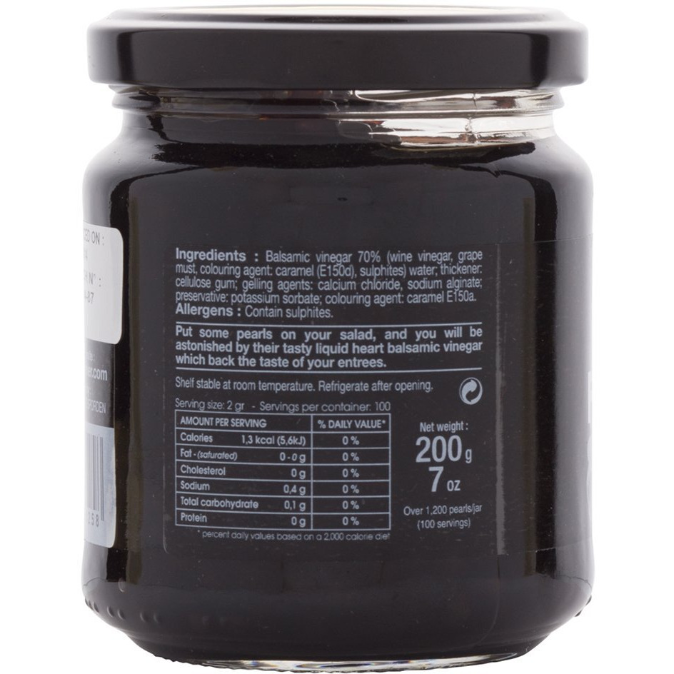 Christine Le Tennier Balsamic Vinegar Flavor Pearls, 7Oz Jar