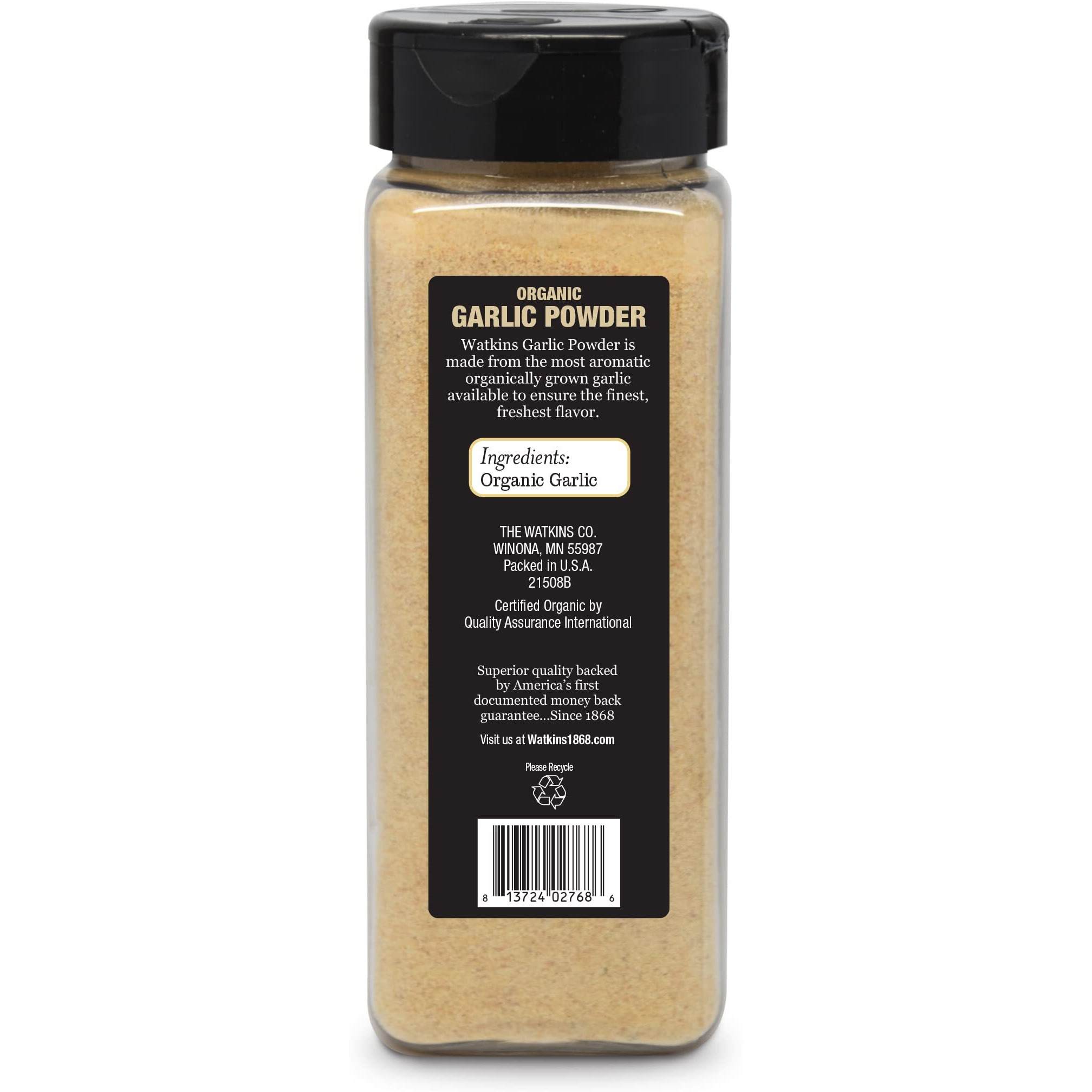 Watkins Organic Garlic Powder, 9.1 Oz., 1-Pack
