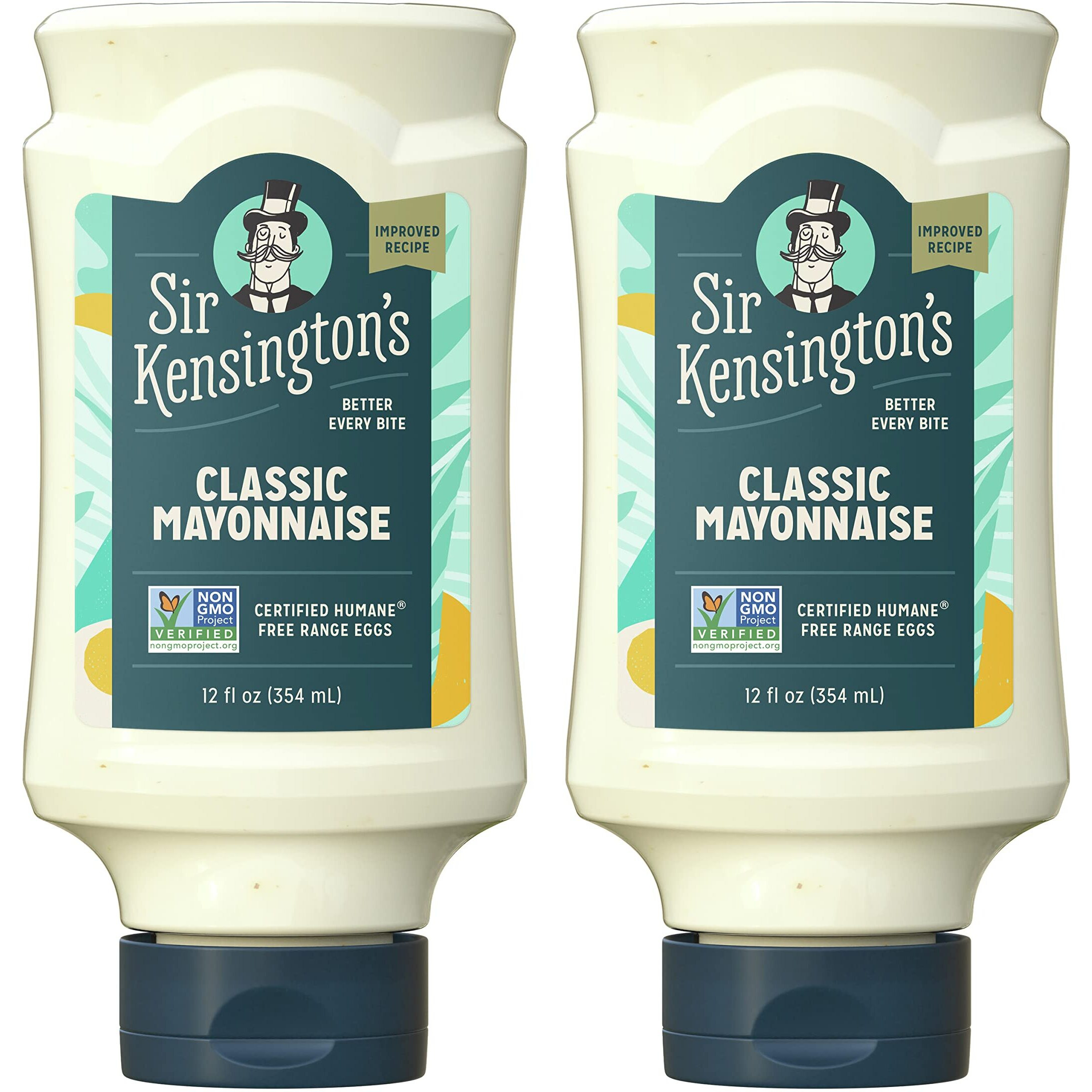 Sir Kensington's Mayonnaise Classic Mayo 2 Count Gluten Free Non- Gmo Project Verified Shelf-Stable 12 Oz