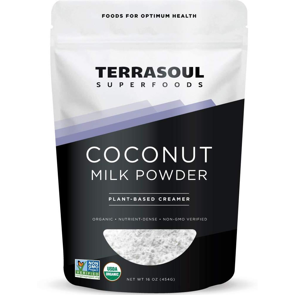 Terrasoul Superfoods Organic Coconut Milk Powder, 16 Oz - Plant-Based Creamer | Keto Friendly