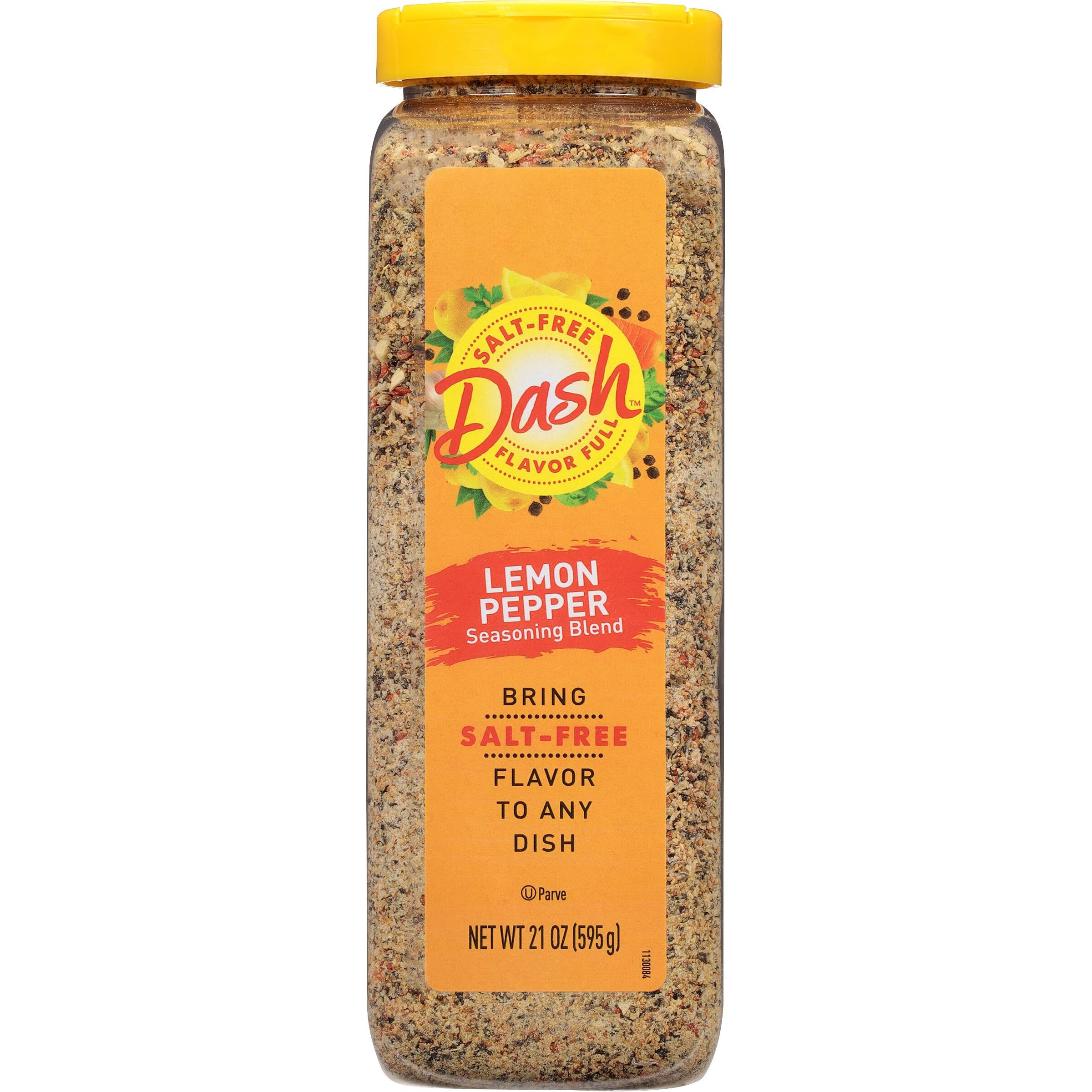 Dash Salt-Free Seasoning Blend, Lemon Pepper, 21 Ounce
