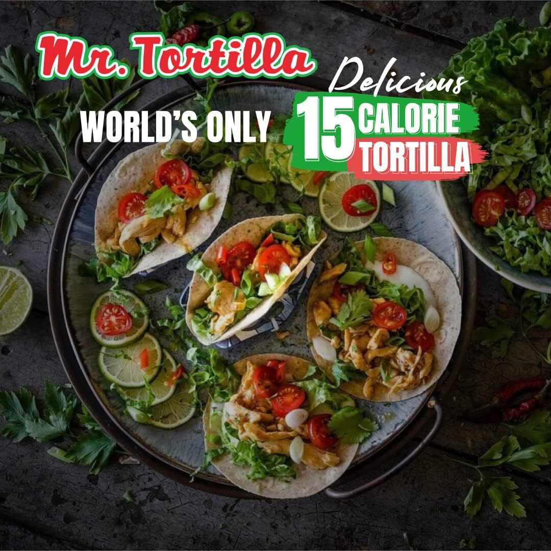 Mr. Tortilla Low Carb Tortilla Wraps - Keto Tortillas With Avocado Oil - Street Taco Size - 1 Net Carb Per Serving - Low Calorie Keto Wraps - Low Carb Tortillas - (Multigrain, 36 Pack Wholesale)