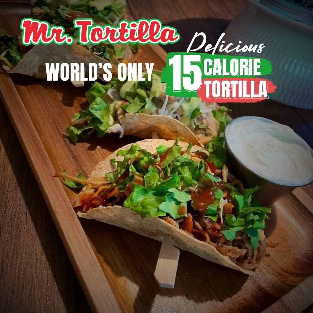 Mr. Tortilla Low Carb Tortilla Wraps - Keto Tortillas With Avocado Oil - Street Taco Size - 1 Net Carb Per Serving - Low Calorie Keto Wraps - Low Carb Tortillas - (Multigrain, 36 Pack Wholesale)