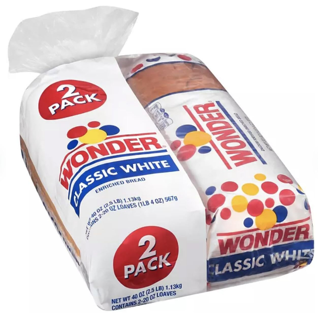 Wonder Bread Family Loaf Pack Of 2