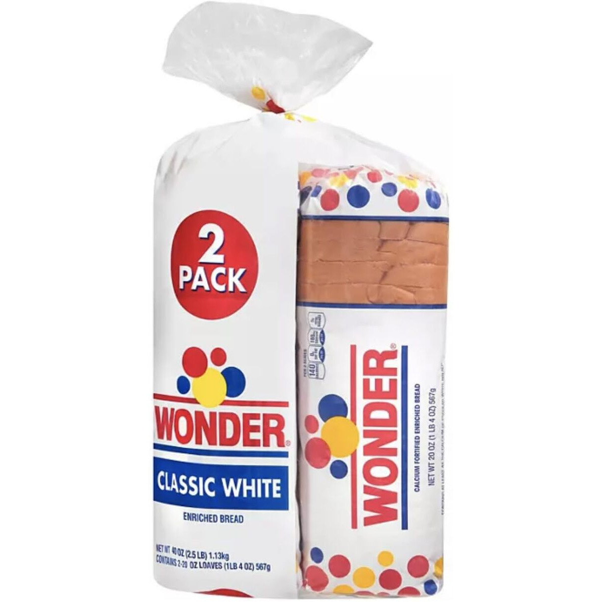 Wonder Bread Family Loaf Pack Of 2