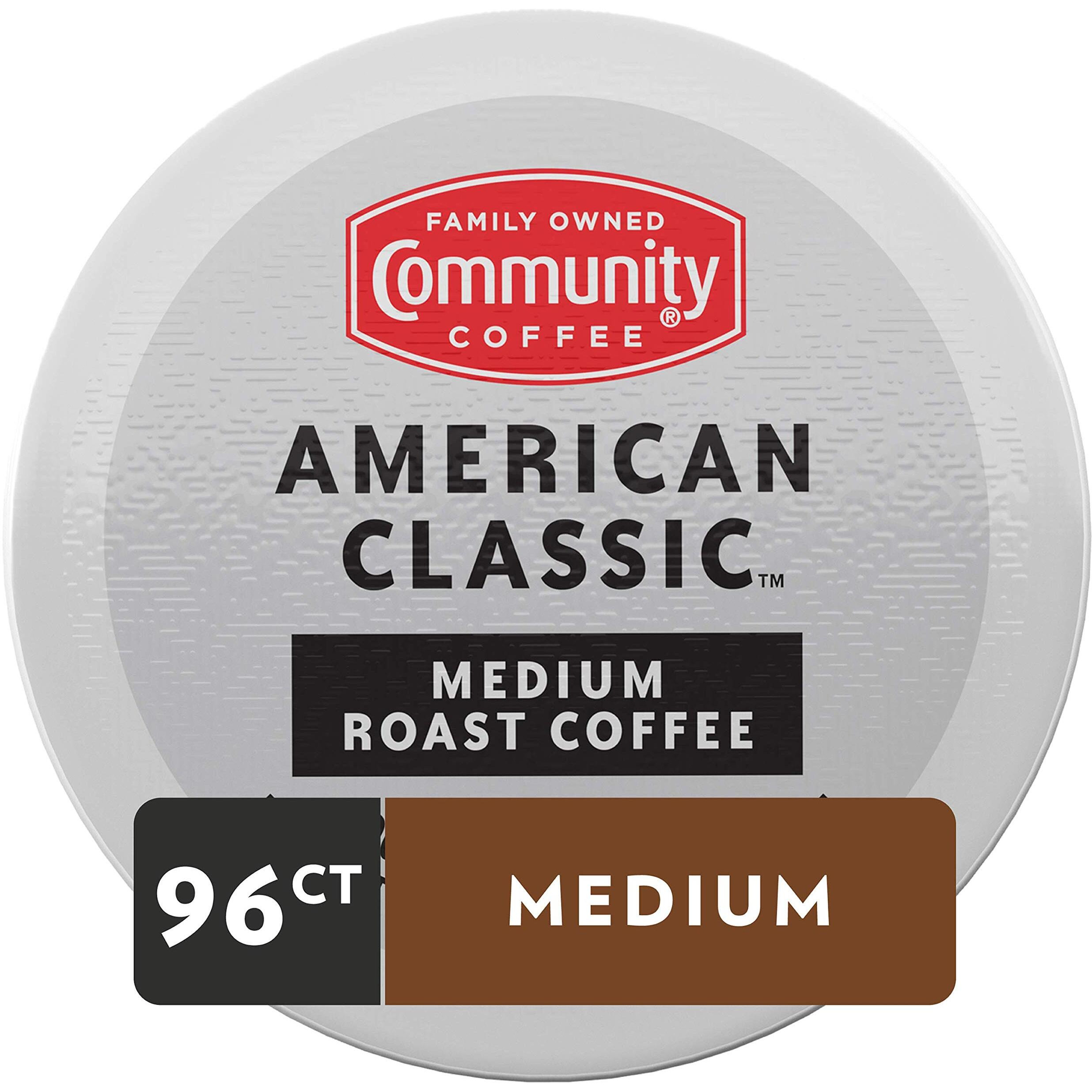 Community Coffee American Classic 96 Count Coffee Pods, Compatible With Keurig 2.0 K-Cup Brewers (24 Count, Pack Of 4)