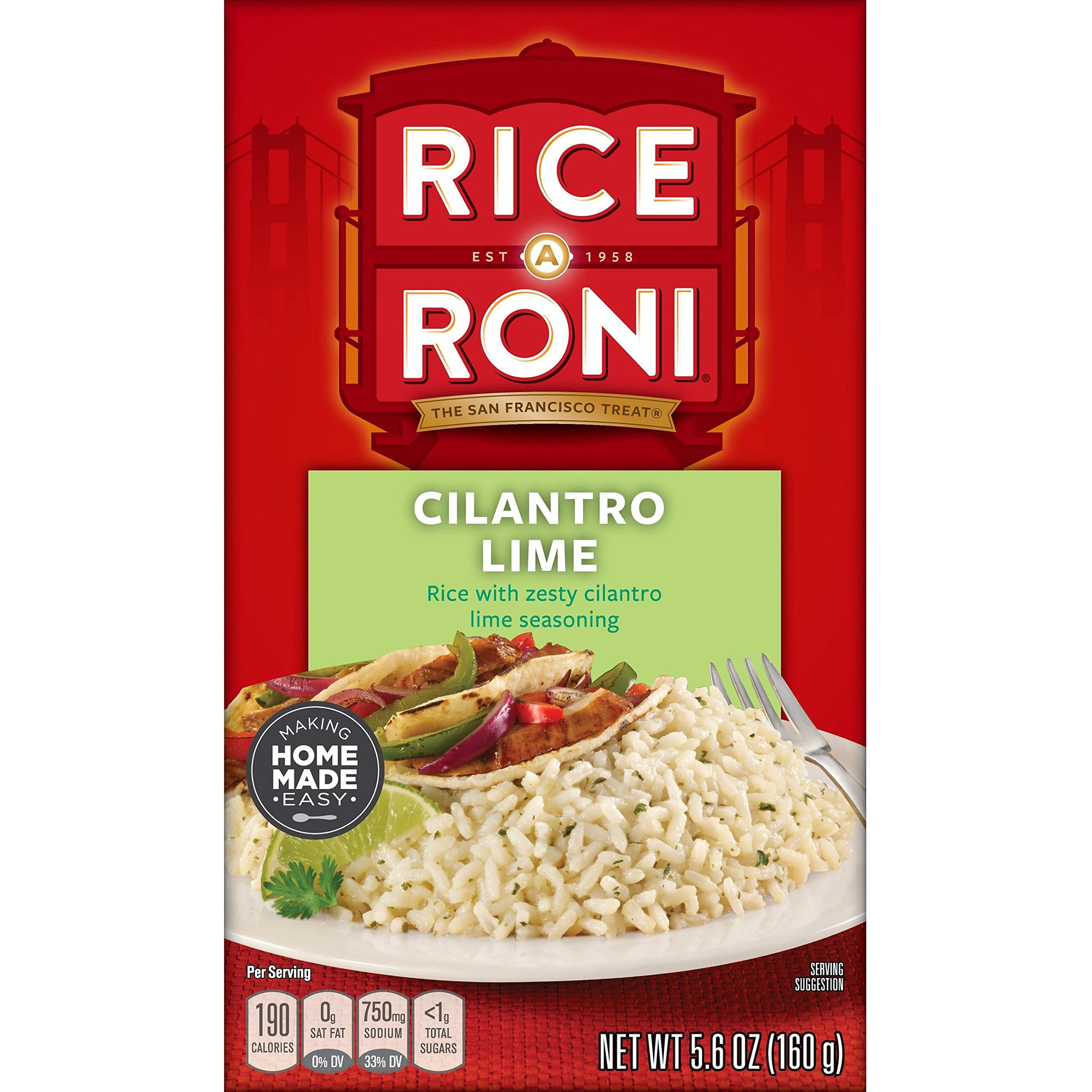 Rice-A-Roni Cilantro Lime, 5.6Oz,12 Count
