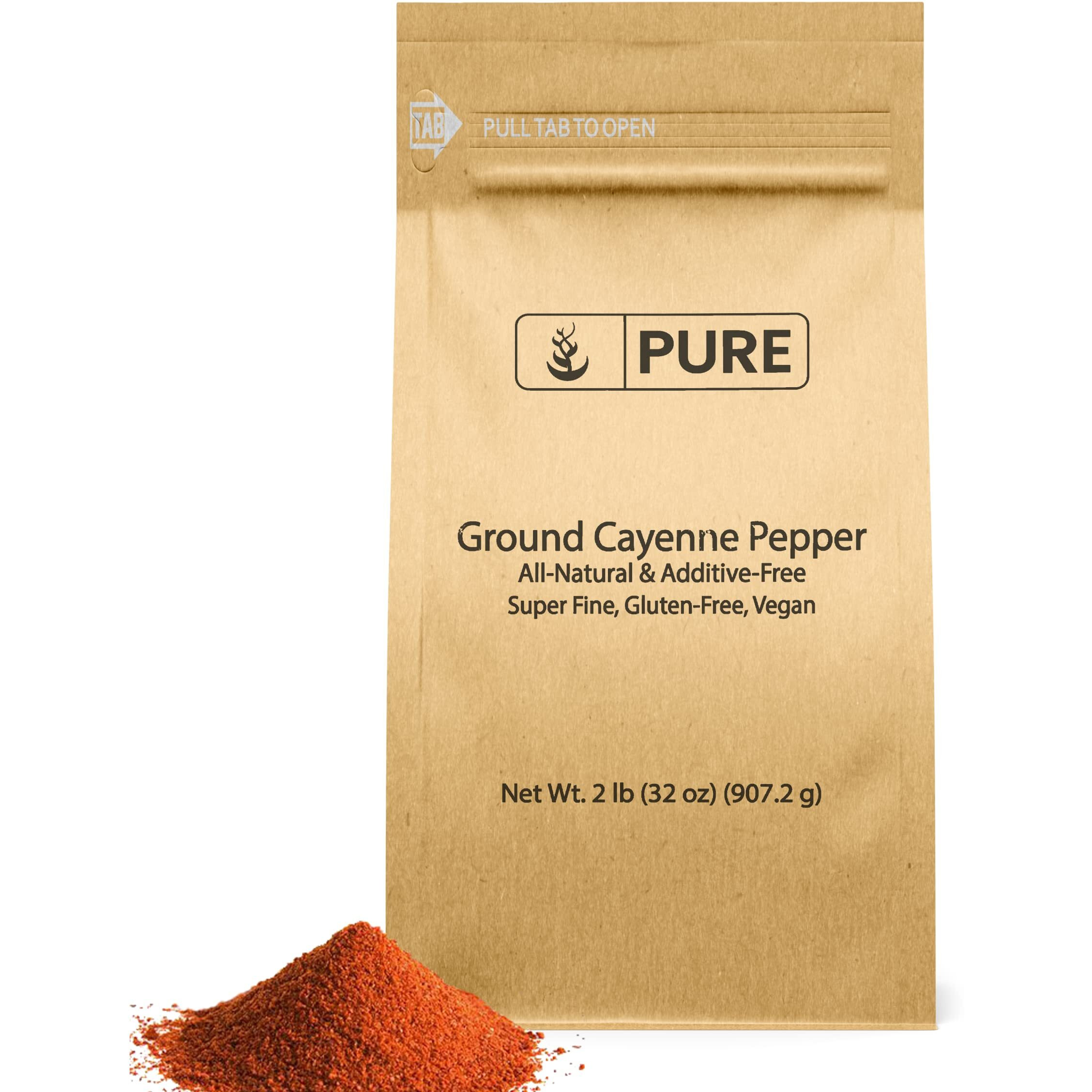 Pure Original Ingredients Ground Cayenne Pepper (2 Lb), Spicy Flavor, Sauces, Dry Rubs, Used In Hot Sauces