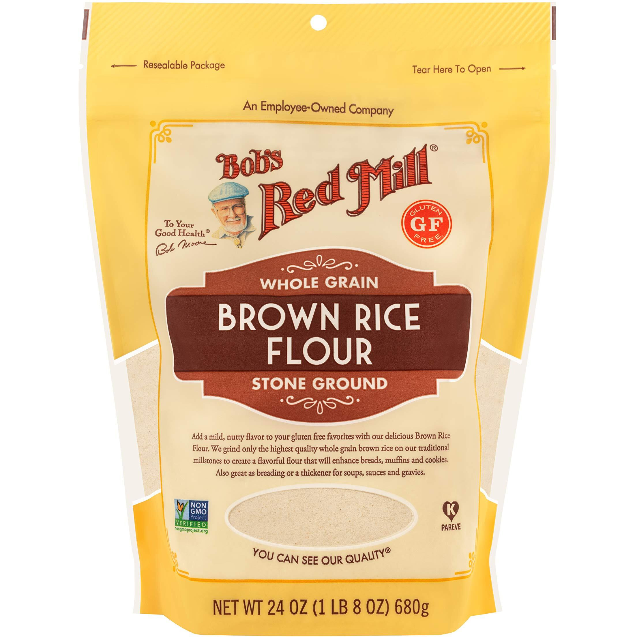 Bob's Red Mill Gluten Free Brown Rice Flour, 24 Ounce (Pack Of 4)